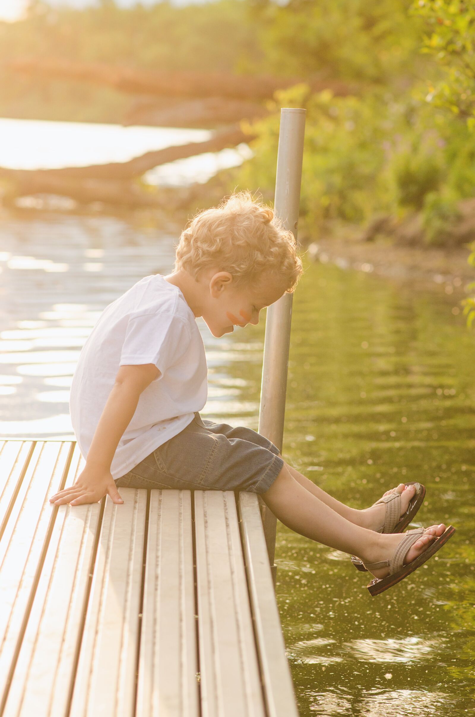 Nikon D7000 sample photo. Dock, boy, water photography