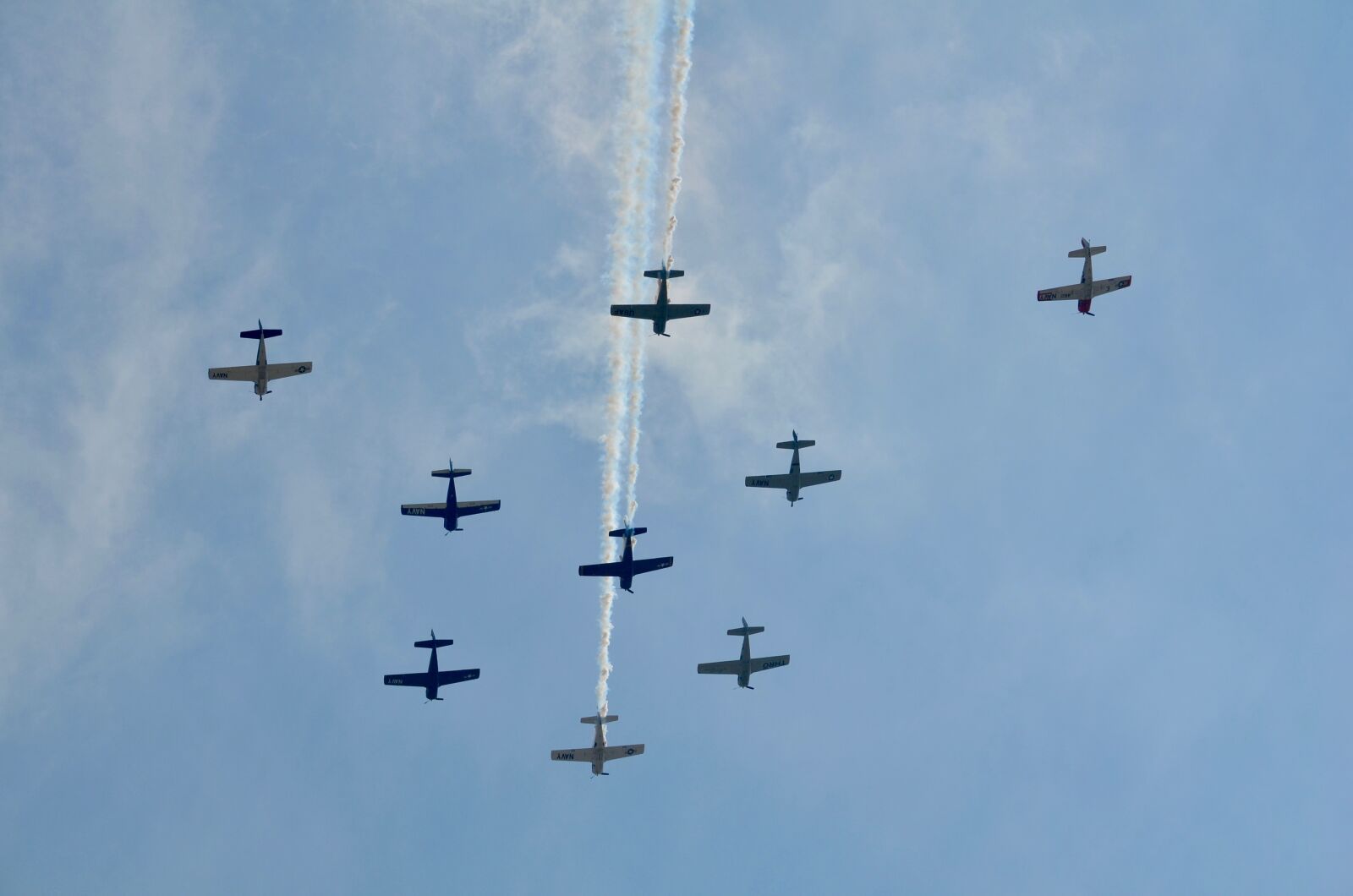 Nikon D5100 sample photo. Airshow, formation, smoke photography