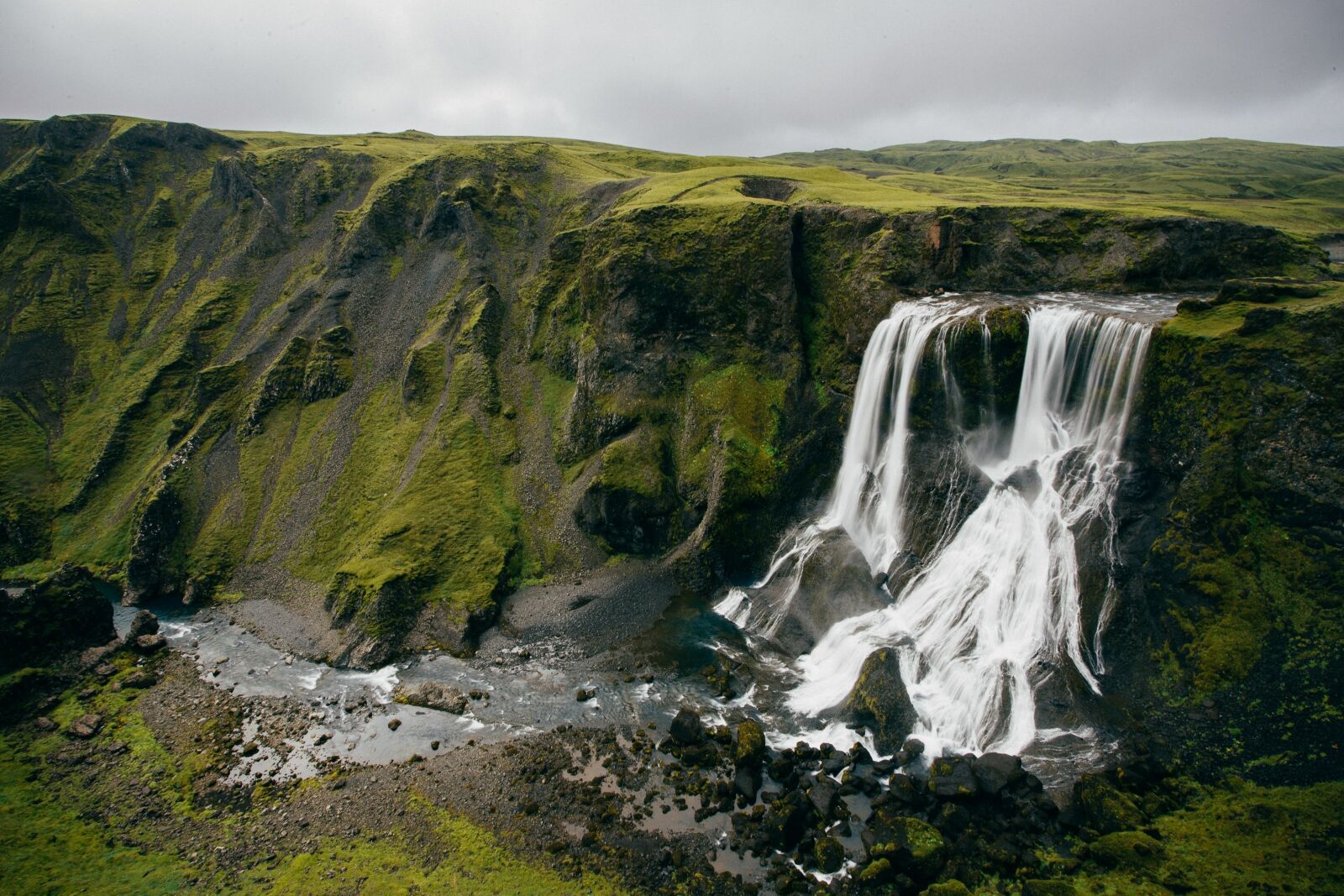 Canon EOS 6D + Canon EF 17-40mm F4L USM sample photo. Waterfalls, cliff, iceland photography