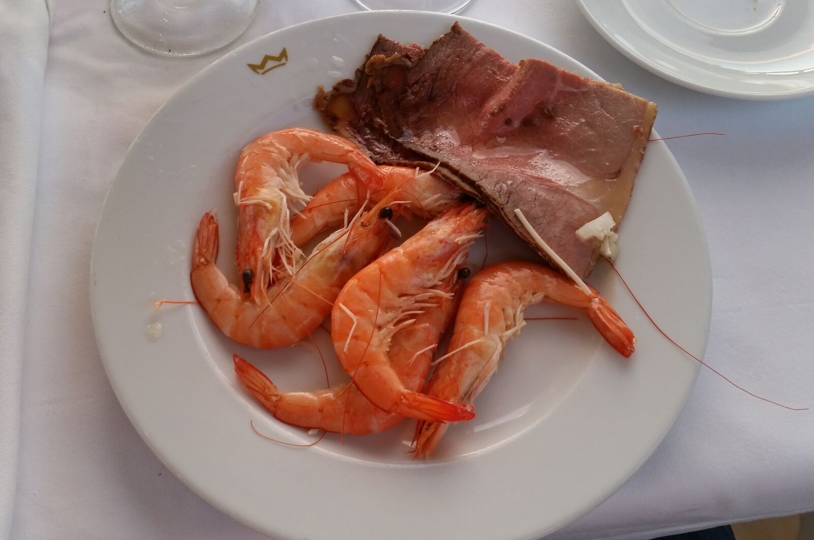 Samsung Galaxy S5 sample photo. Tapas, shrimp, roast beef photography
