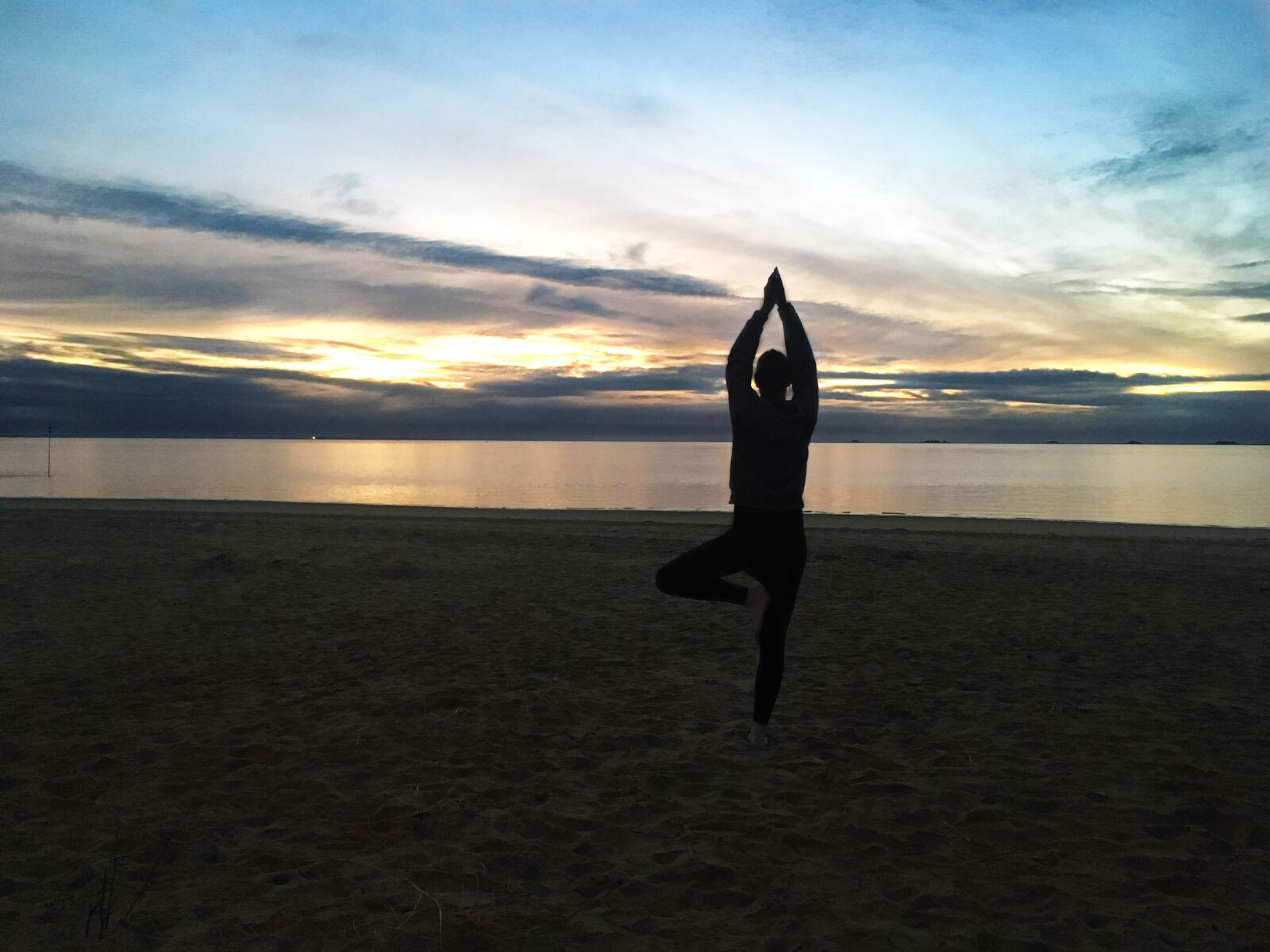 Apple iPhone 6s sample photo. Yoga, beach, sunrise photography