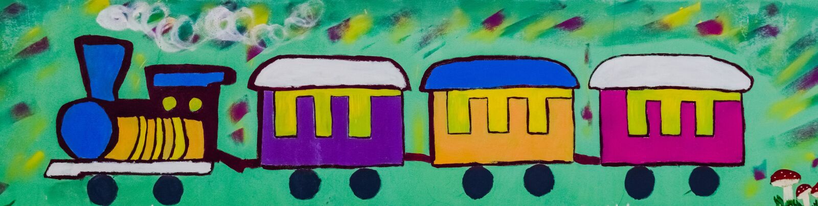 Nikon D3300 sample photo. Train, graffiti, painting photography