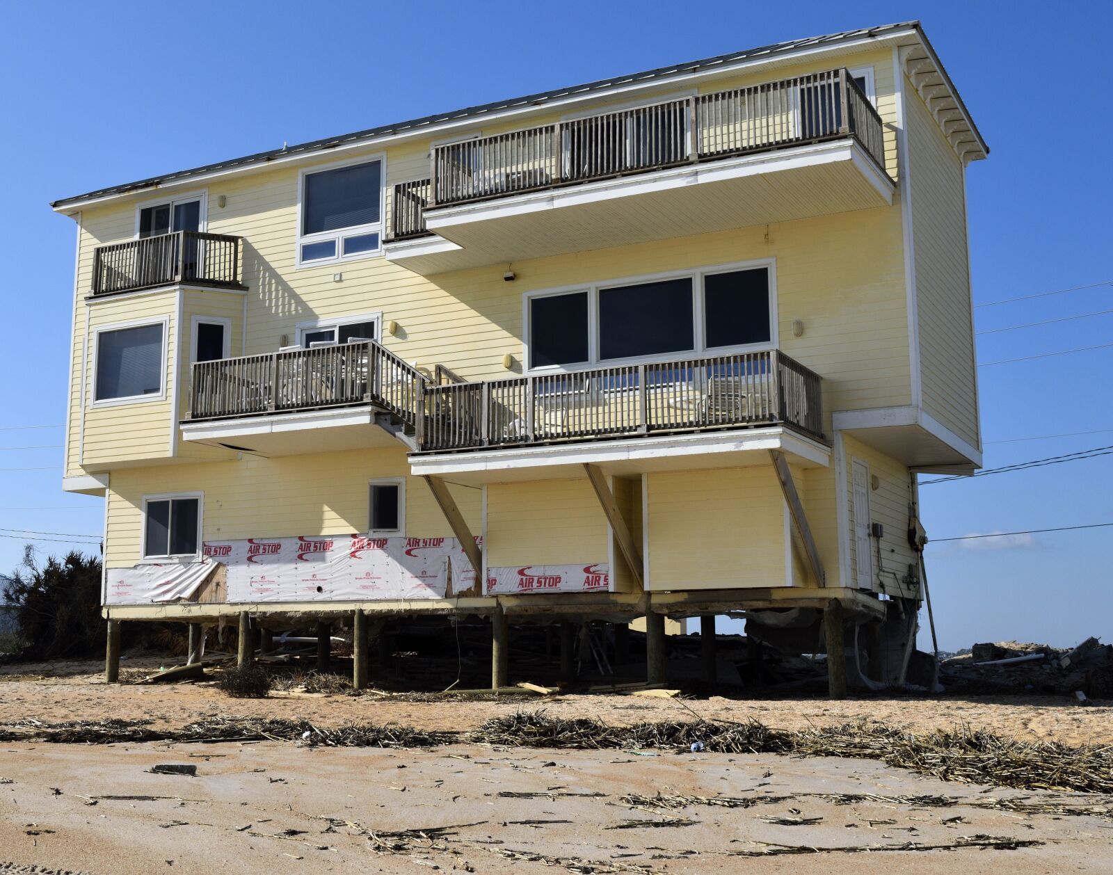 Nikon D3300 sample photo. Beach erosion, hurricane matthew photography