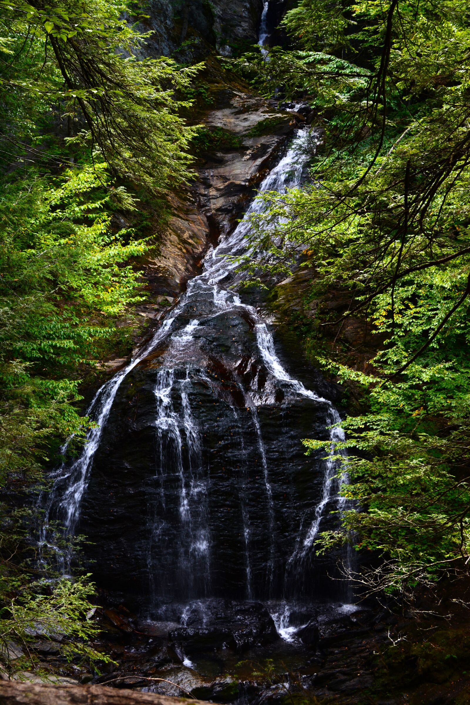 Nikon D5200 sample photo. Vermont, waterfall, stowe photography