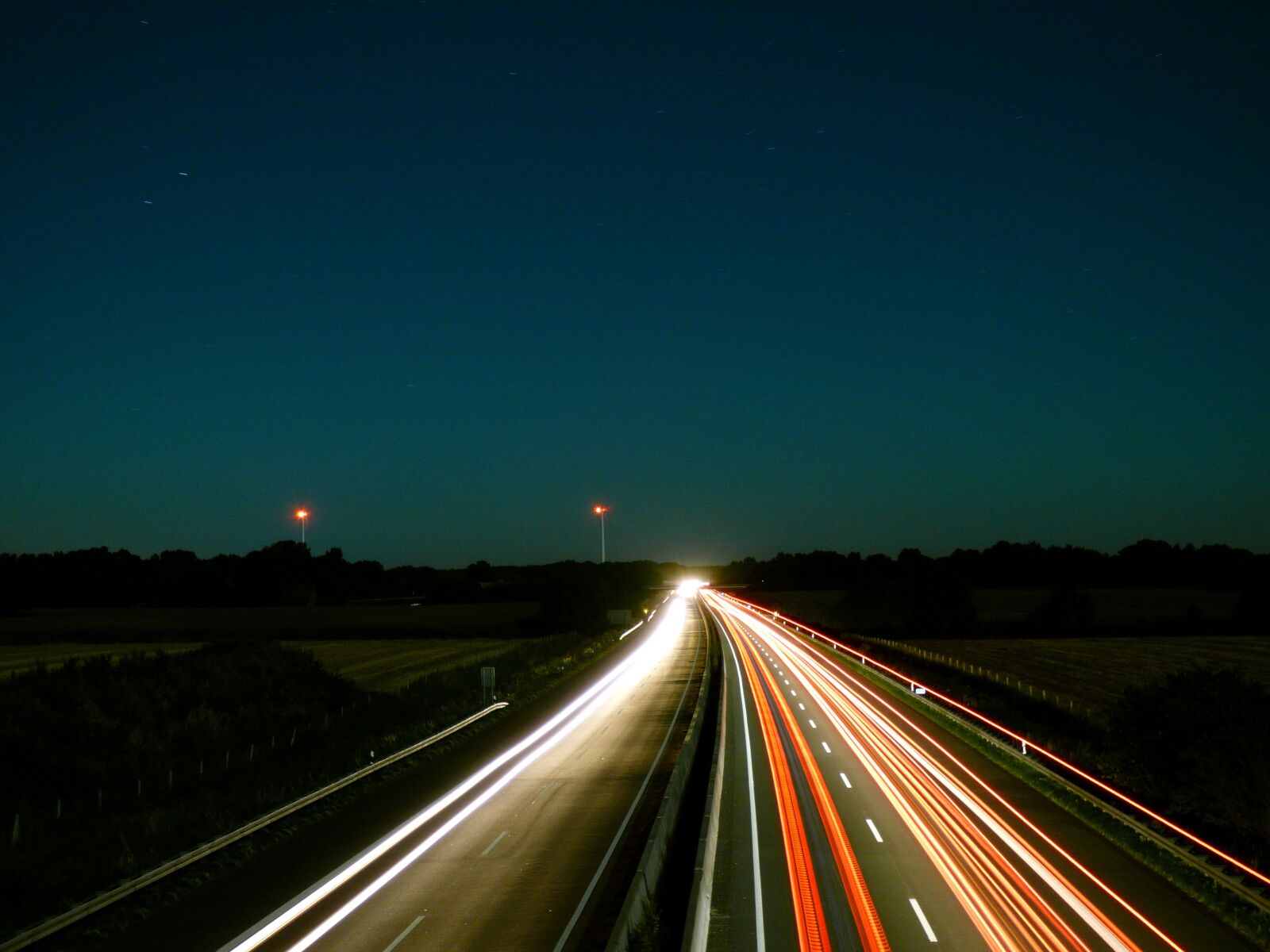 Panasonic DMC-FZ72 sample photo. Night sky, highway, light photography
