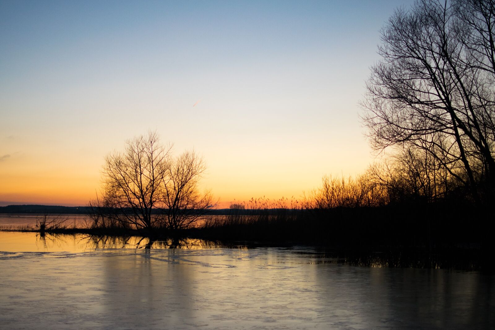 Nikon D3300 sample photo. Evening, ice, lake photography