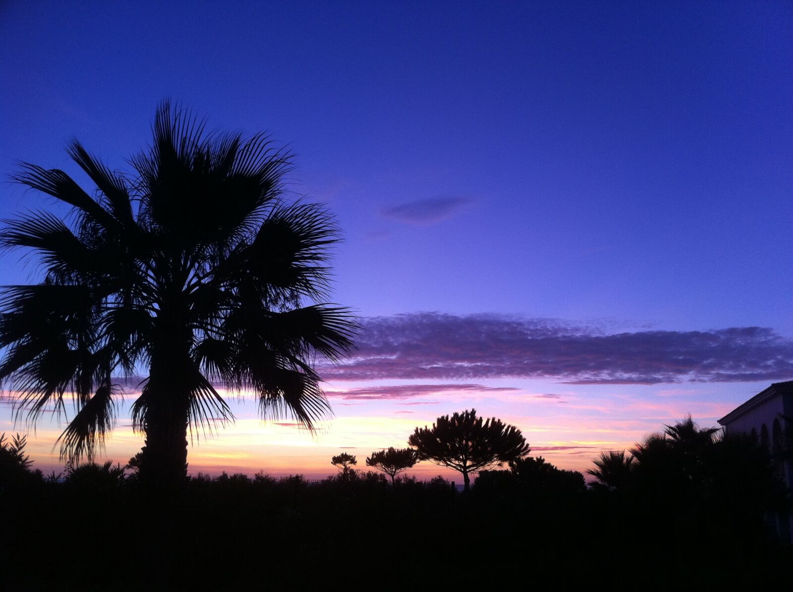 Apple iPhone 4 sample photo. Evening, sky, moon photography