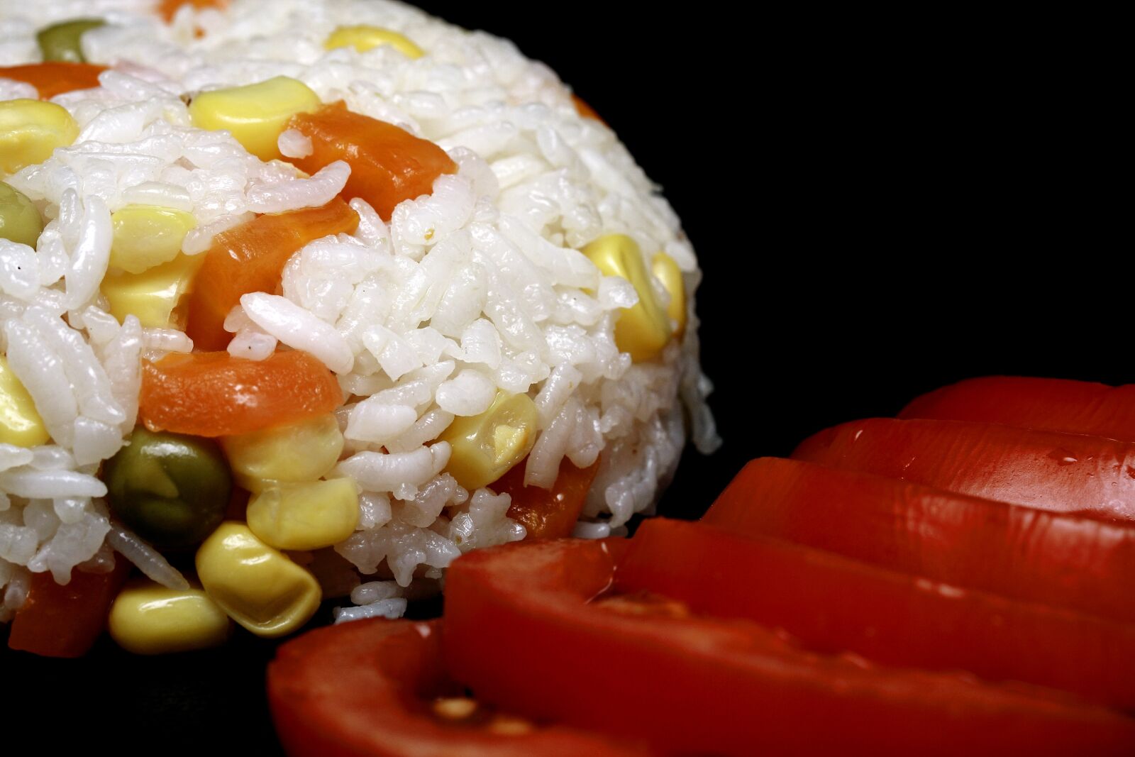 Canon EOS 40D sample photo. Rice, tomato, food photography