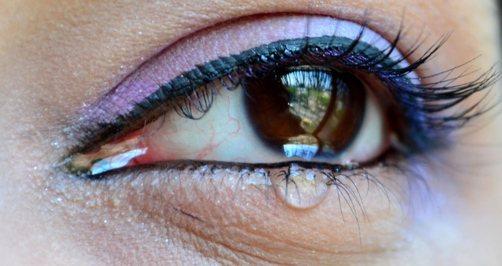 Nikon D5100 sample photo. Tear, eye, sadness, eyelash photography