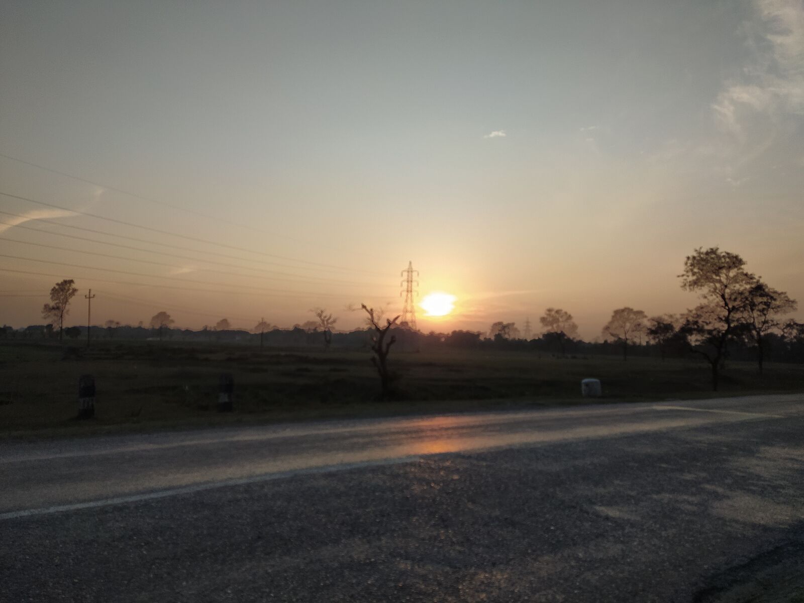 Xiaomi Redmi Note 8 sample photo. Sun, road, view photography