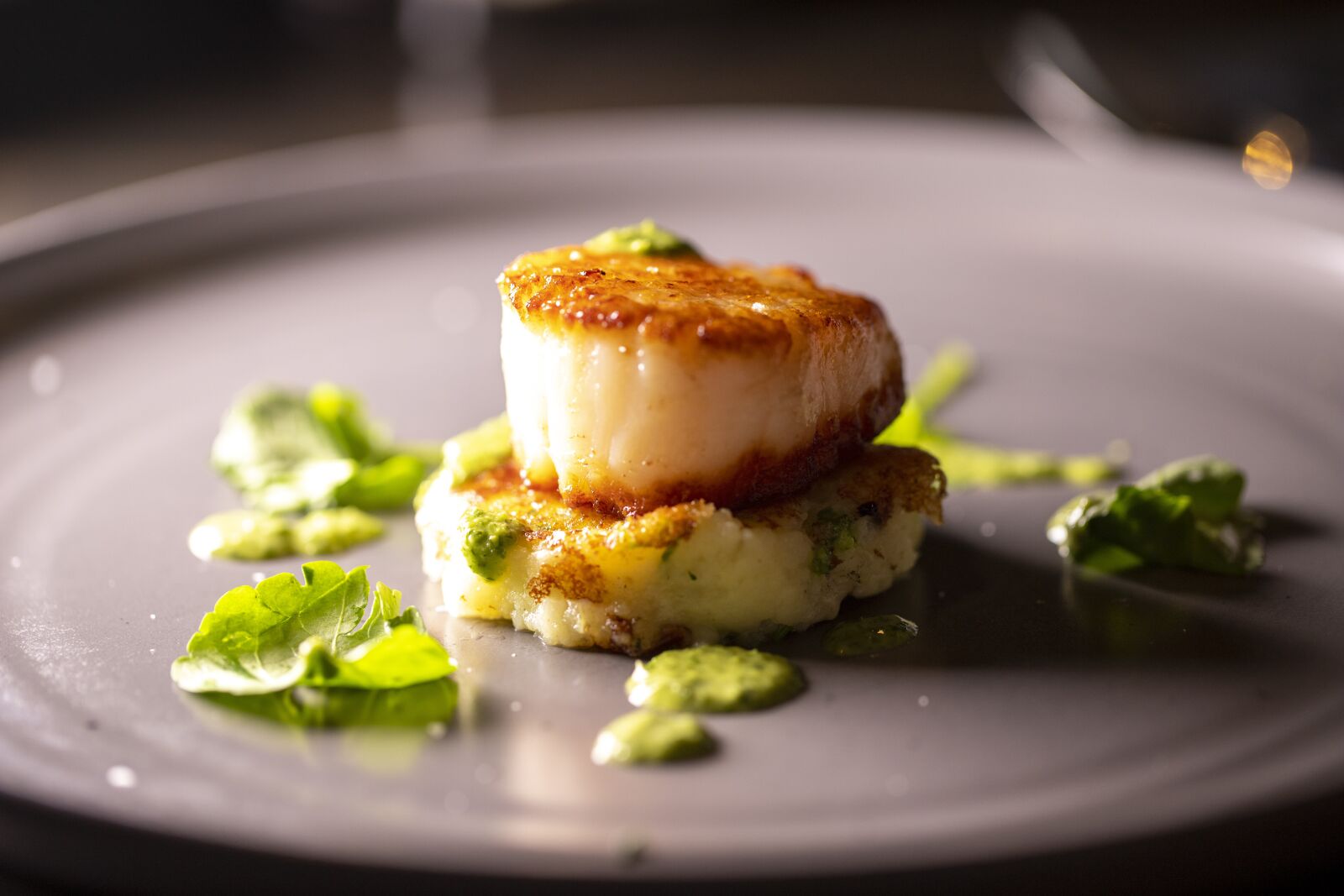 Canon EF 100mm F2.8L Macro IS USM sample photo. Scallops, food, seafood photography