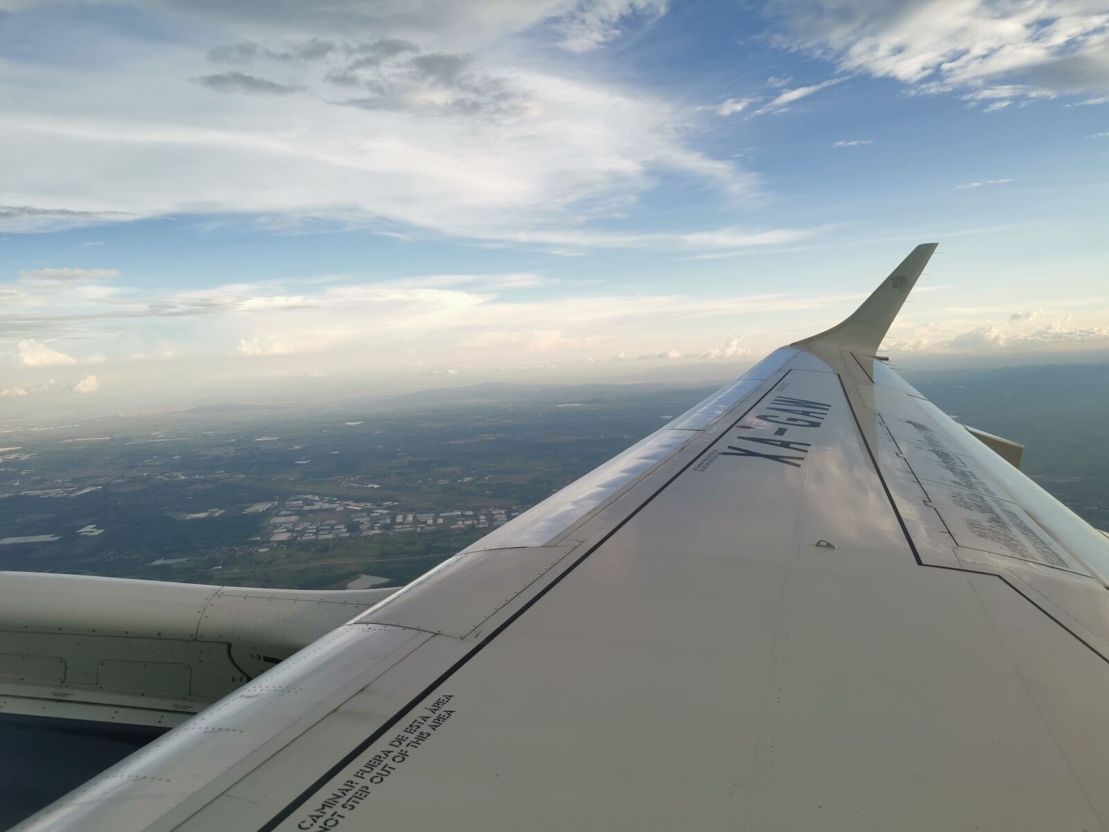 HUAWEI LYA-L29 sample photo. Airplane, wing, winglet photography