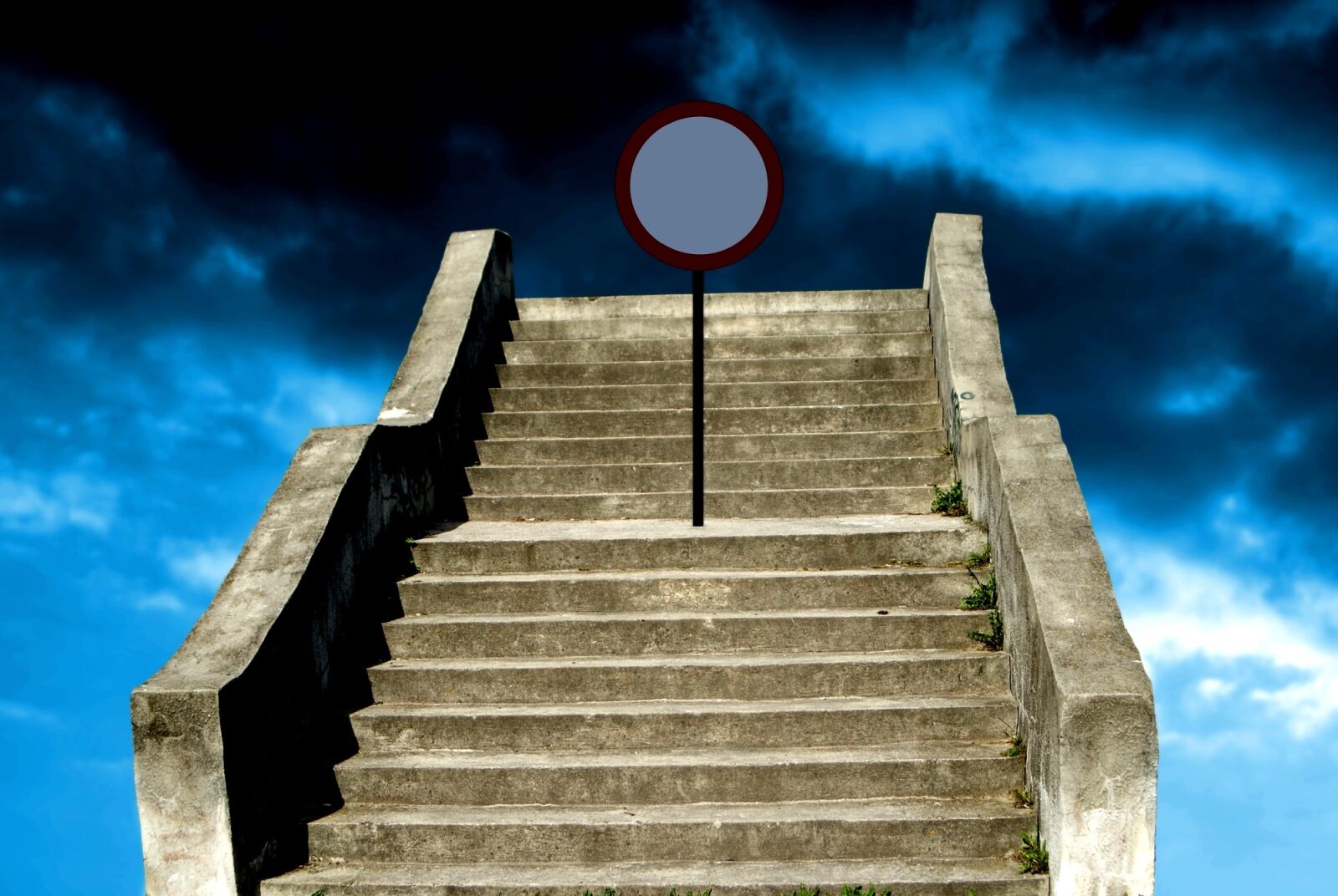 Sony Alpha DSLR-A200 sample photo. Old, concrete, stairs photography