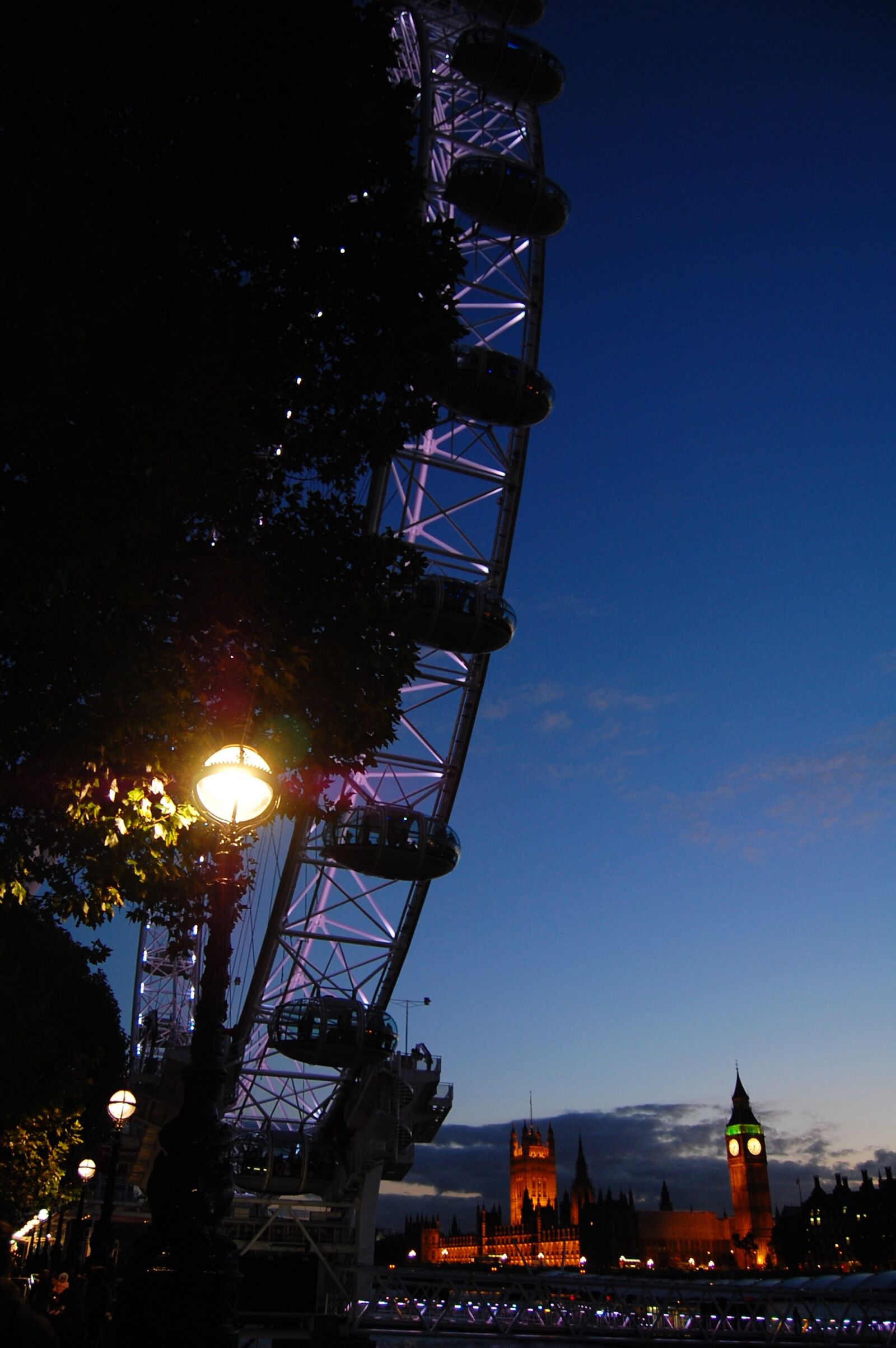 Nikon D40 sample photo. London eye, ferris wheel photography