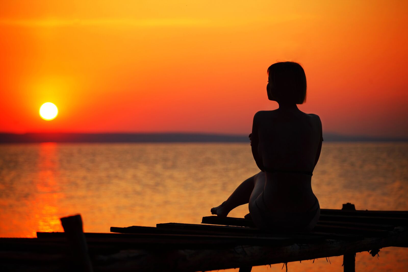 Canon EOS 5D Mark II sample photo. Girl, water, dawn photography