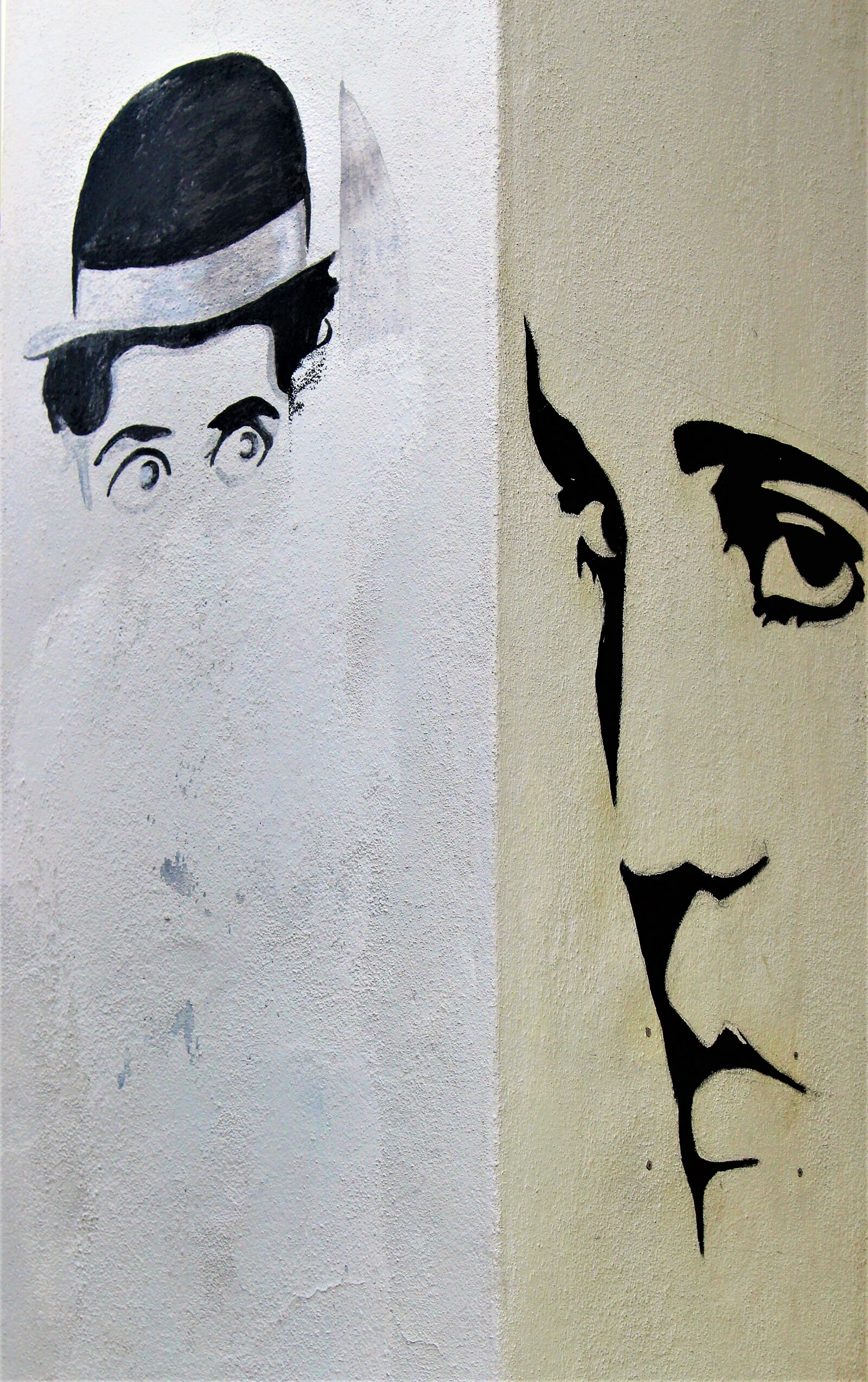 Canon EOS 100D (EOS Rebel SL1 / EOS Kiss X7) sample photo. Grafitti, wall, charlie chaplin photography