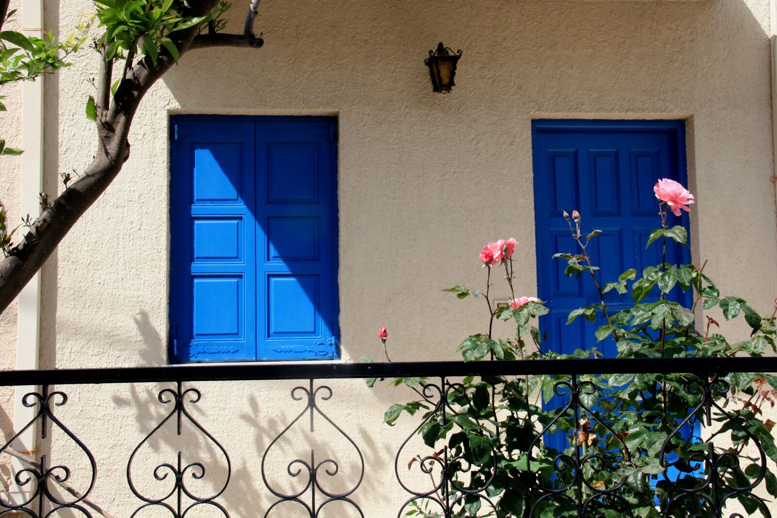 Canon EOS 450D (EOS Rebel XSi / EOS Kiss X2) sample photo. Blue, happiness, door photography