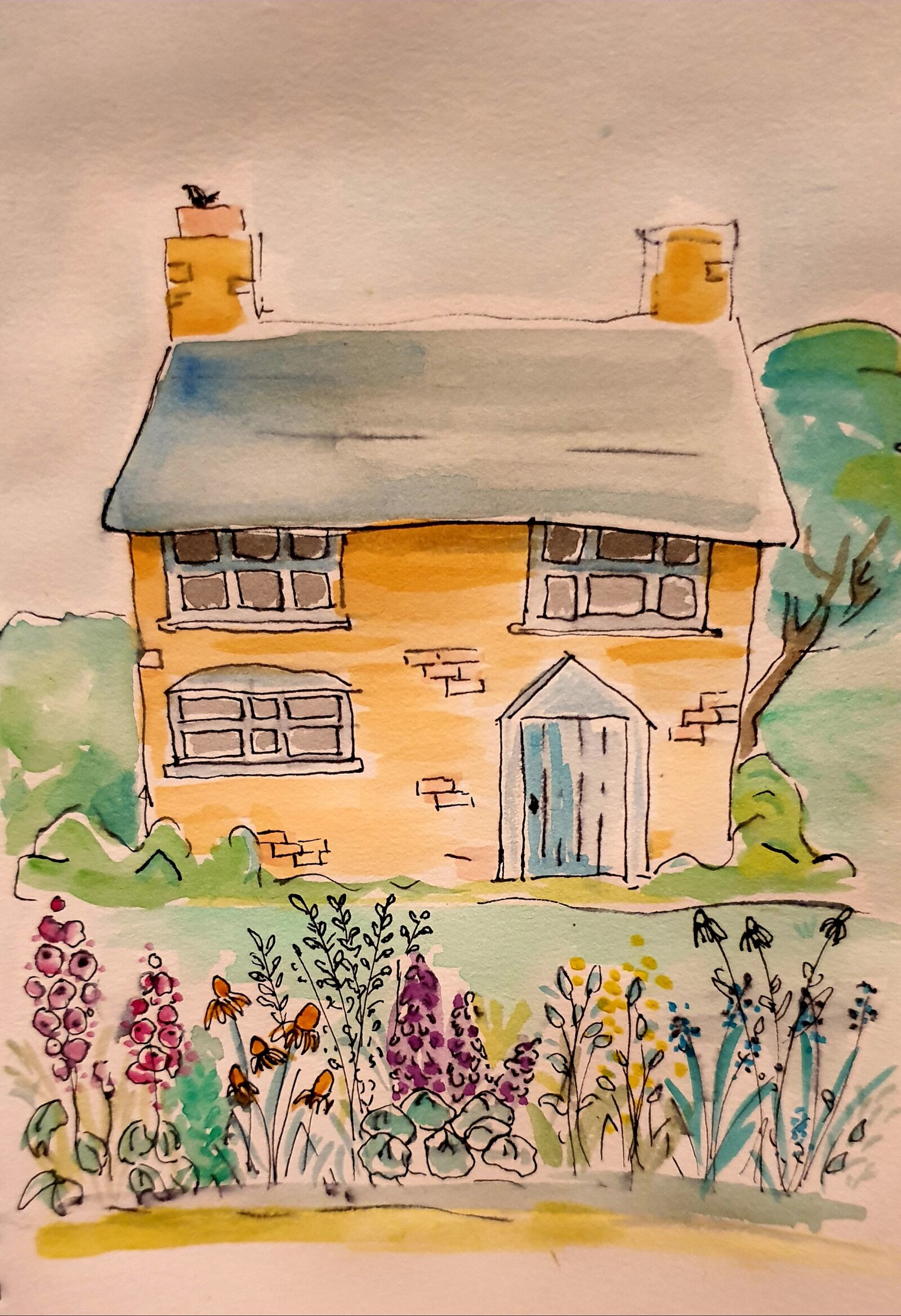 Samsung Galaxy S9 sample photo. Watercolour, paint, painting photography