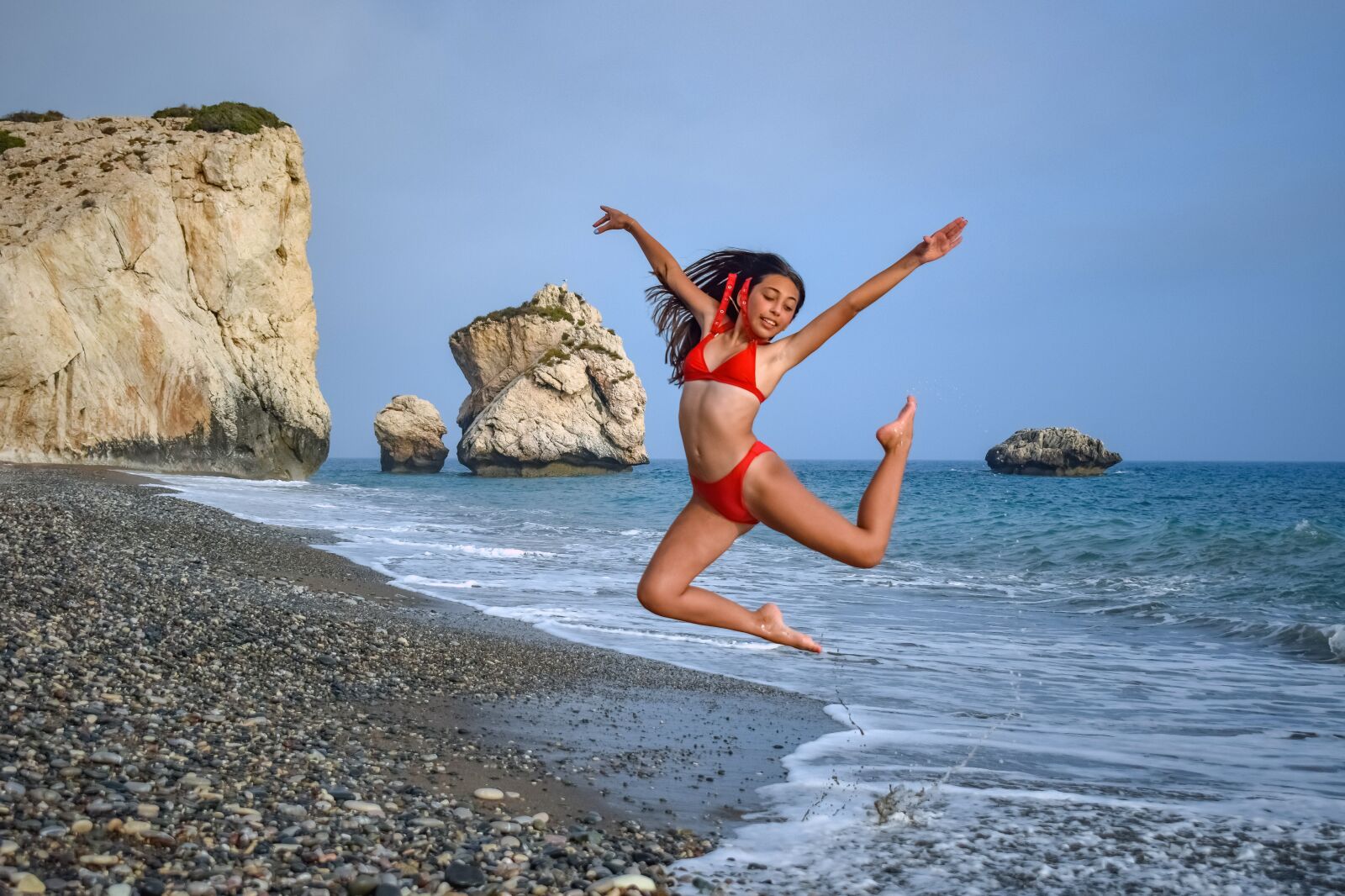 Nikon D3300 sample photo. Girl, beach, sea photography
