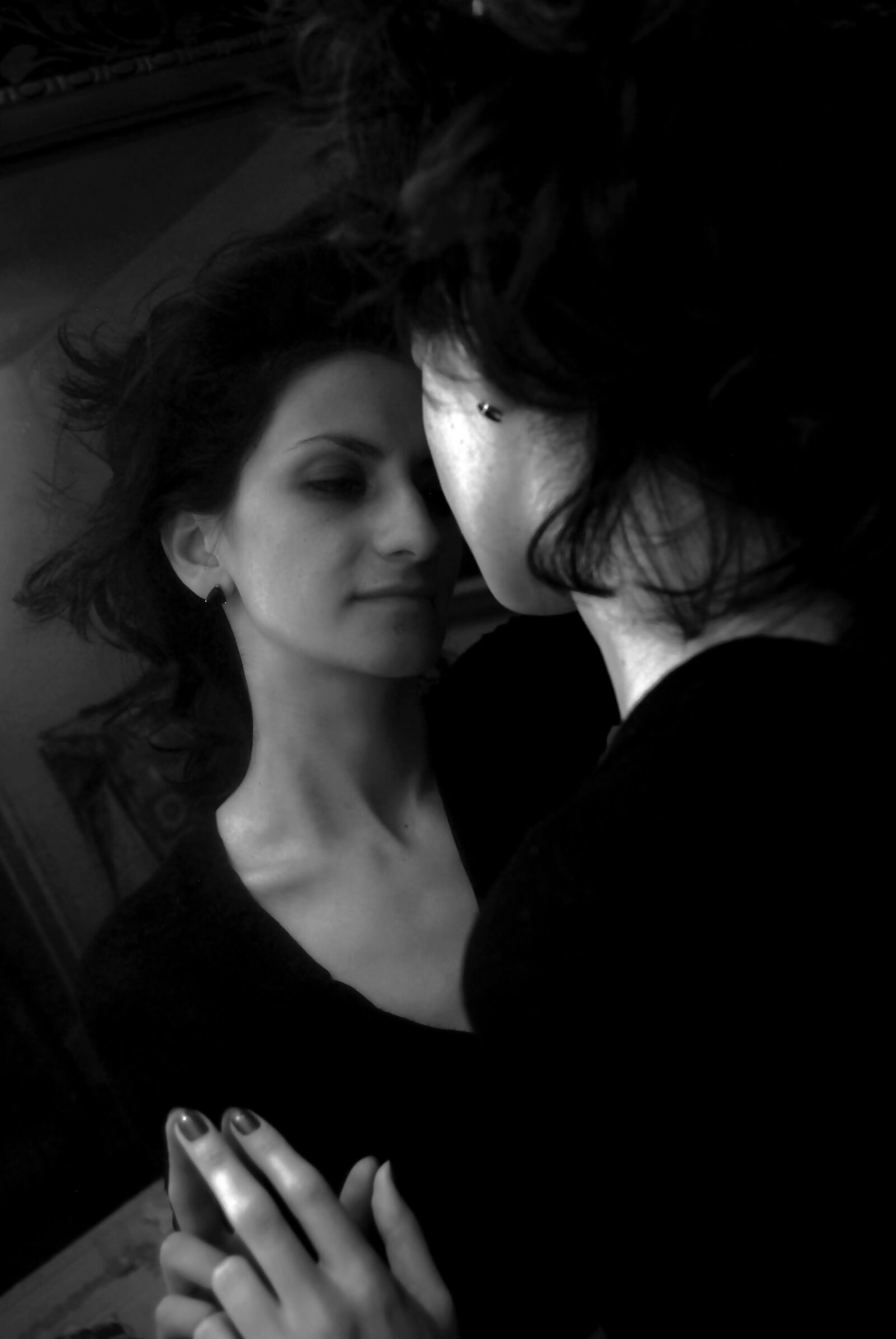 Nikon D3000 sample photo. Woman, mirror, female photography
