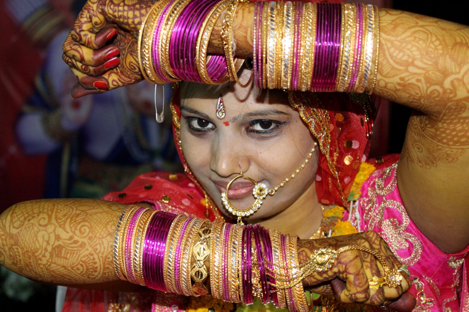 Canon EOS 700D (EOS Rebel T5i / EOS Kiss X7i) sample photo. Indian bride, bride make photography