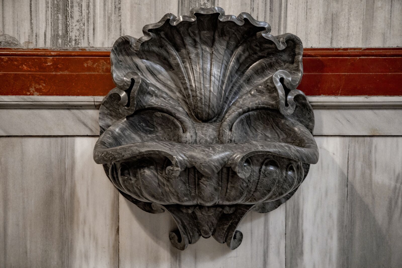 Pentax K-1 Mark II sample photo. Stoup, holy water, church photography
