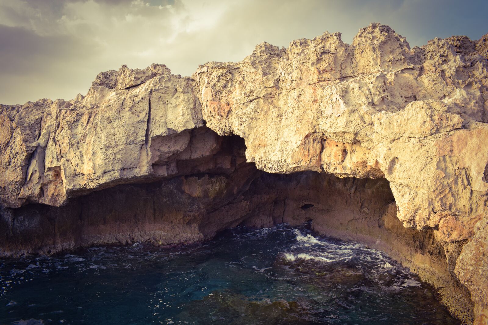 Nikon D3300 sample photo. Sea cave, erosion, rock photography