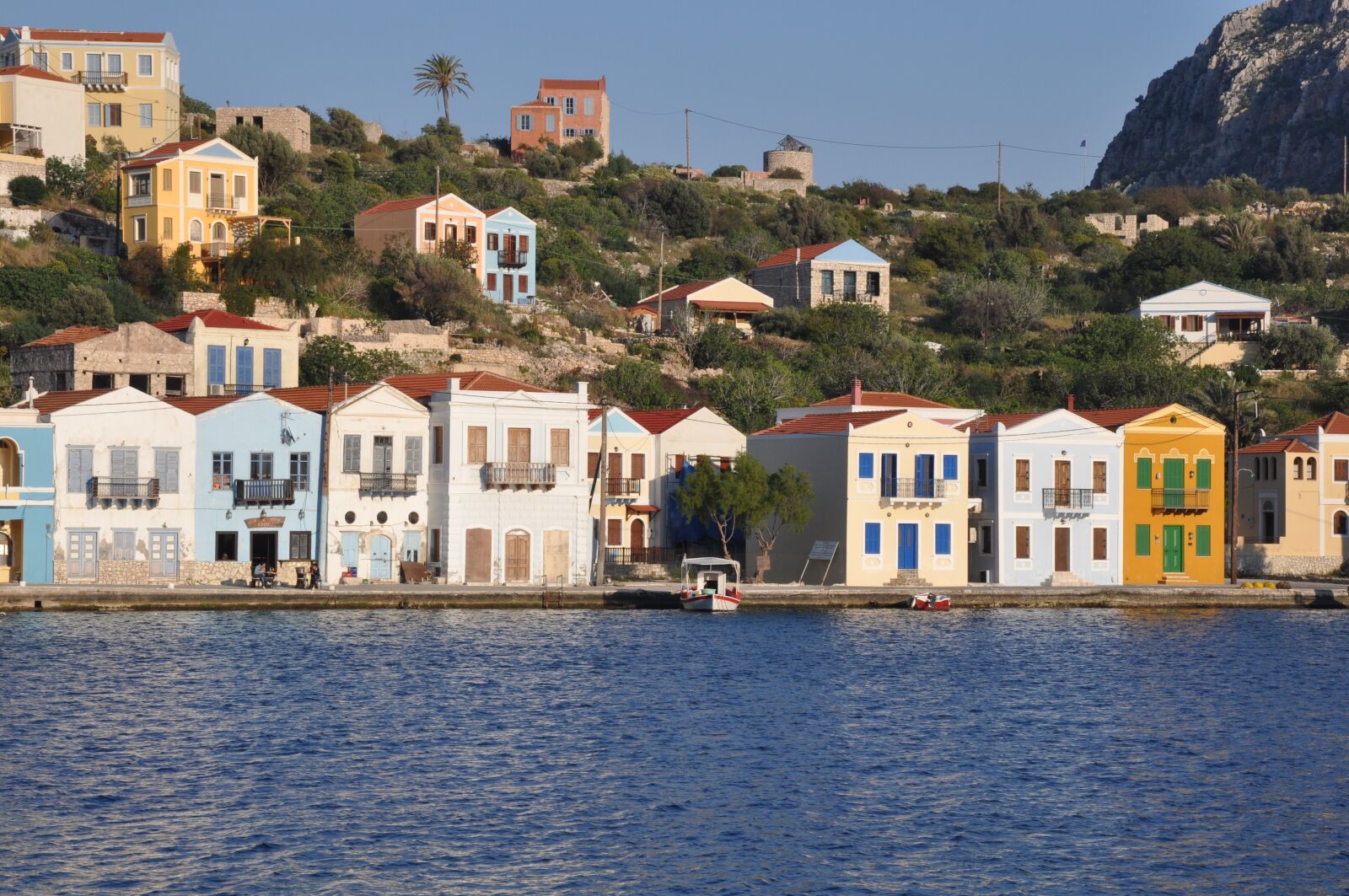 Nikon D90 sample photo. Kastelorizo, greece, port photography