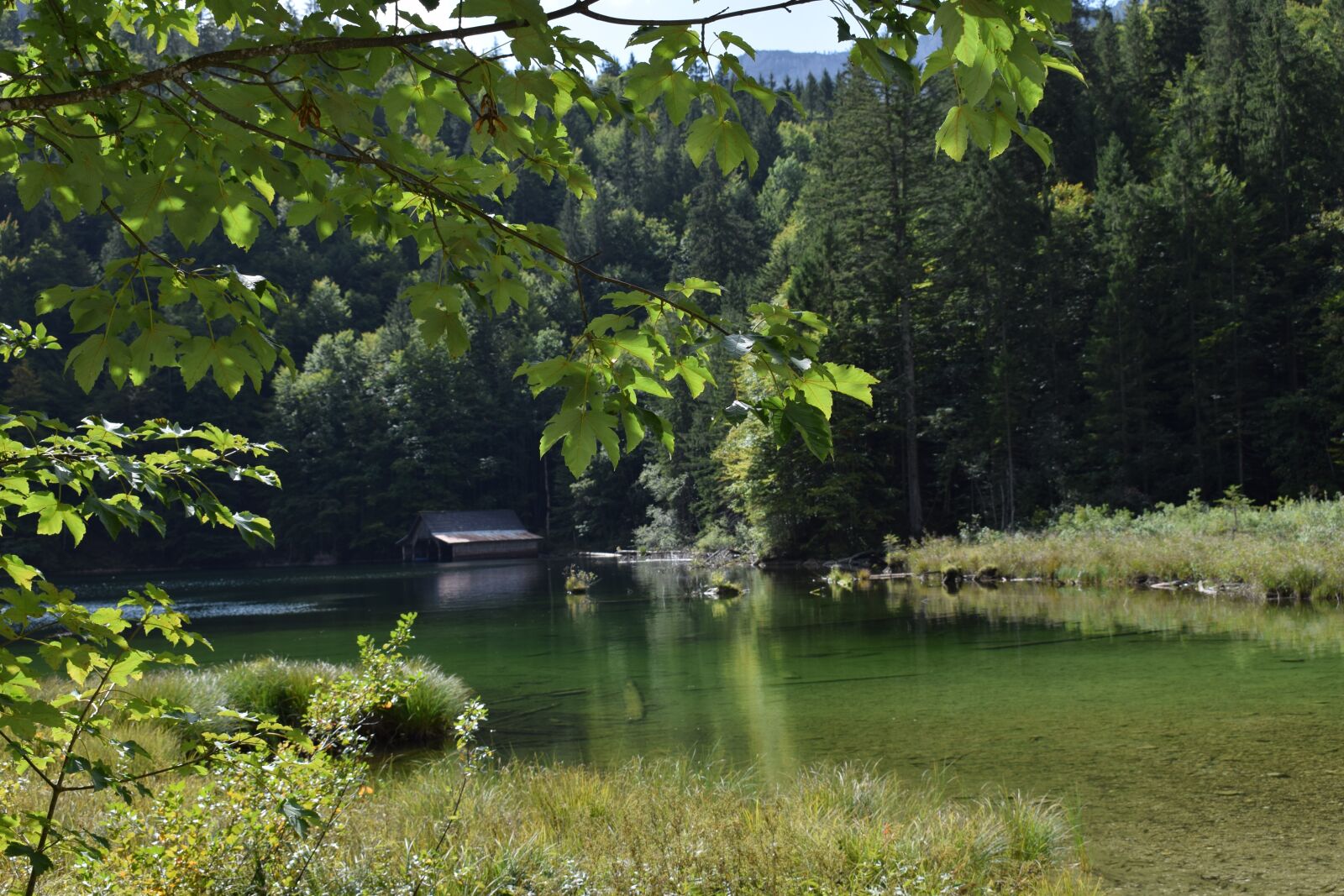 Nikon D3300 sample photo. Toplitzsee, water, boat house photography