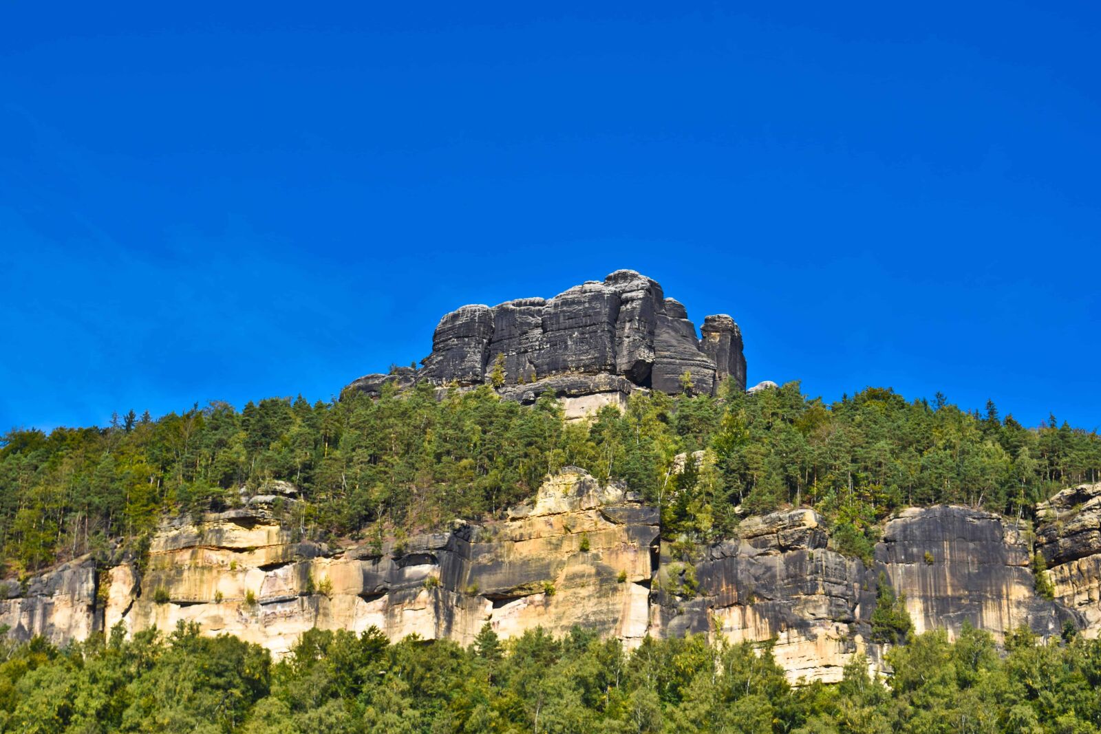 Nikon D3300 sample photo. Rock, cliff, forest, nature photography