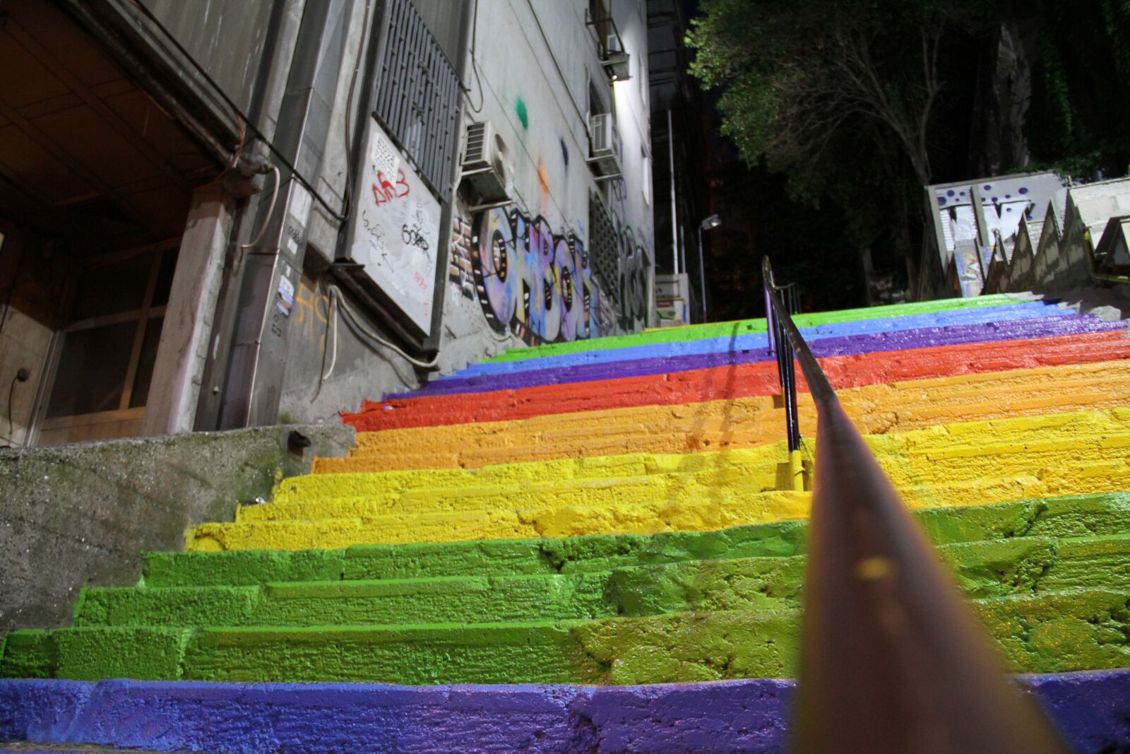 Canon EOS 7D sample photo. Colors, stairs, rainbow photography