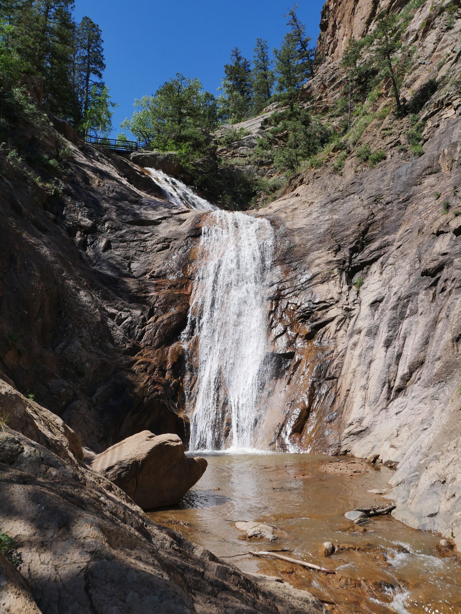 Panasonic Lumix DMC-G7 sample photo. Waterfall, seven falls, colorado photography