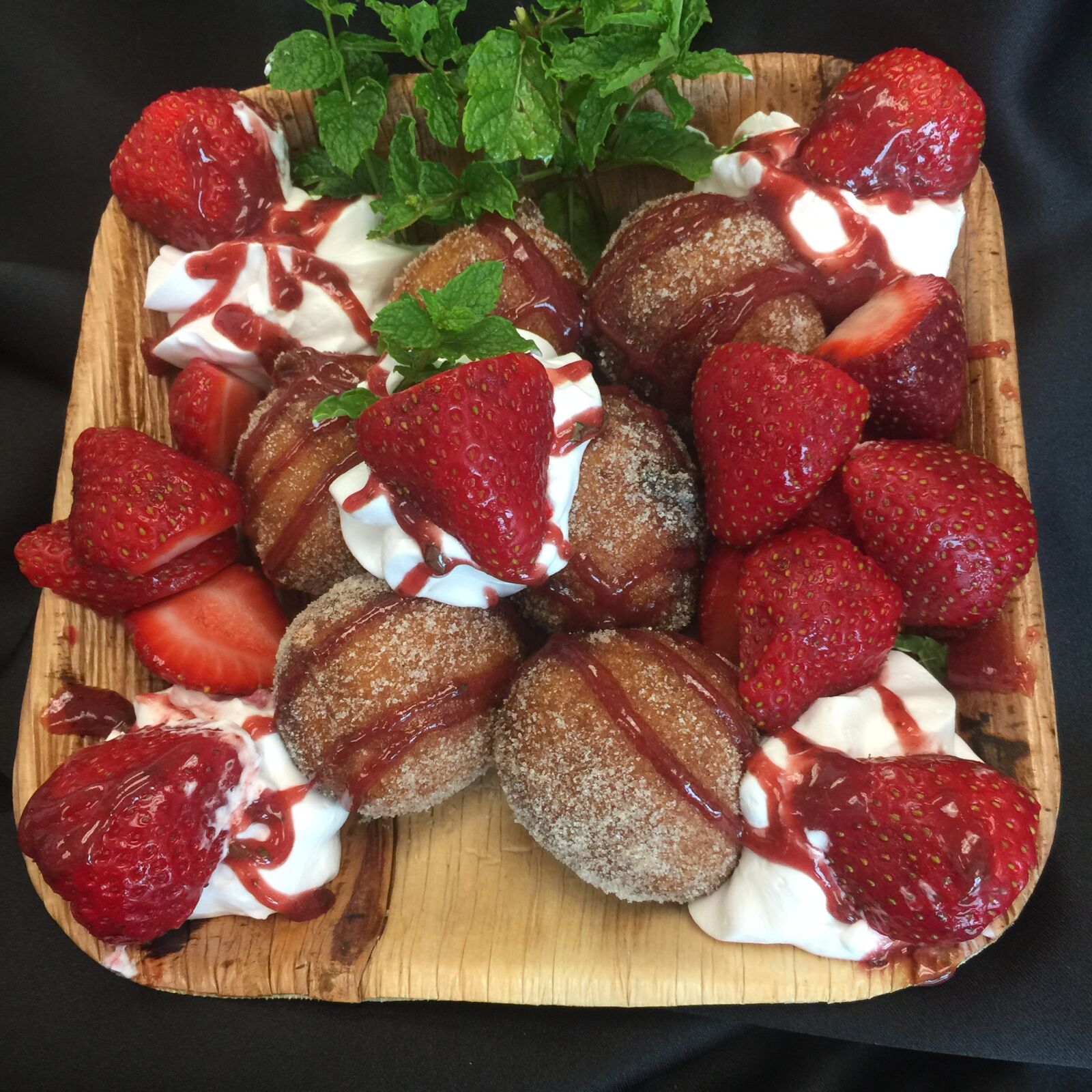 iPhone 6 Plus back camera 4.15mm f/2.2 sample photo. Strawberry, yonuts, mint photography