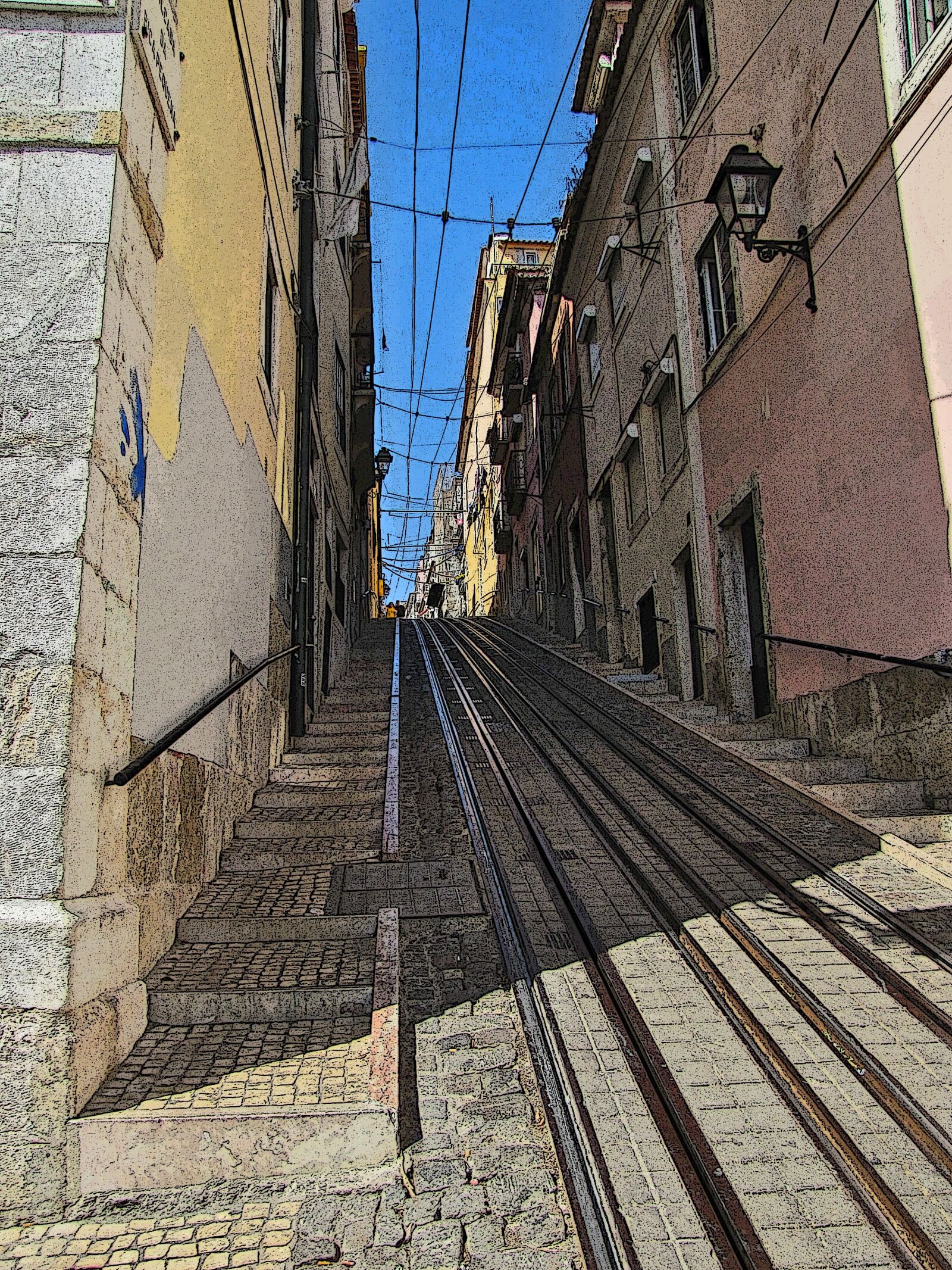 Canon PowerShot SX20 IS sample photo. Funicular, lisbon, street photography