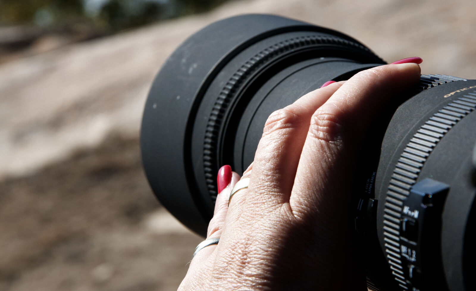 Nikon D90 sample photo. Female, photographer, lens, photographer photography