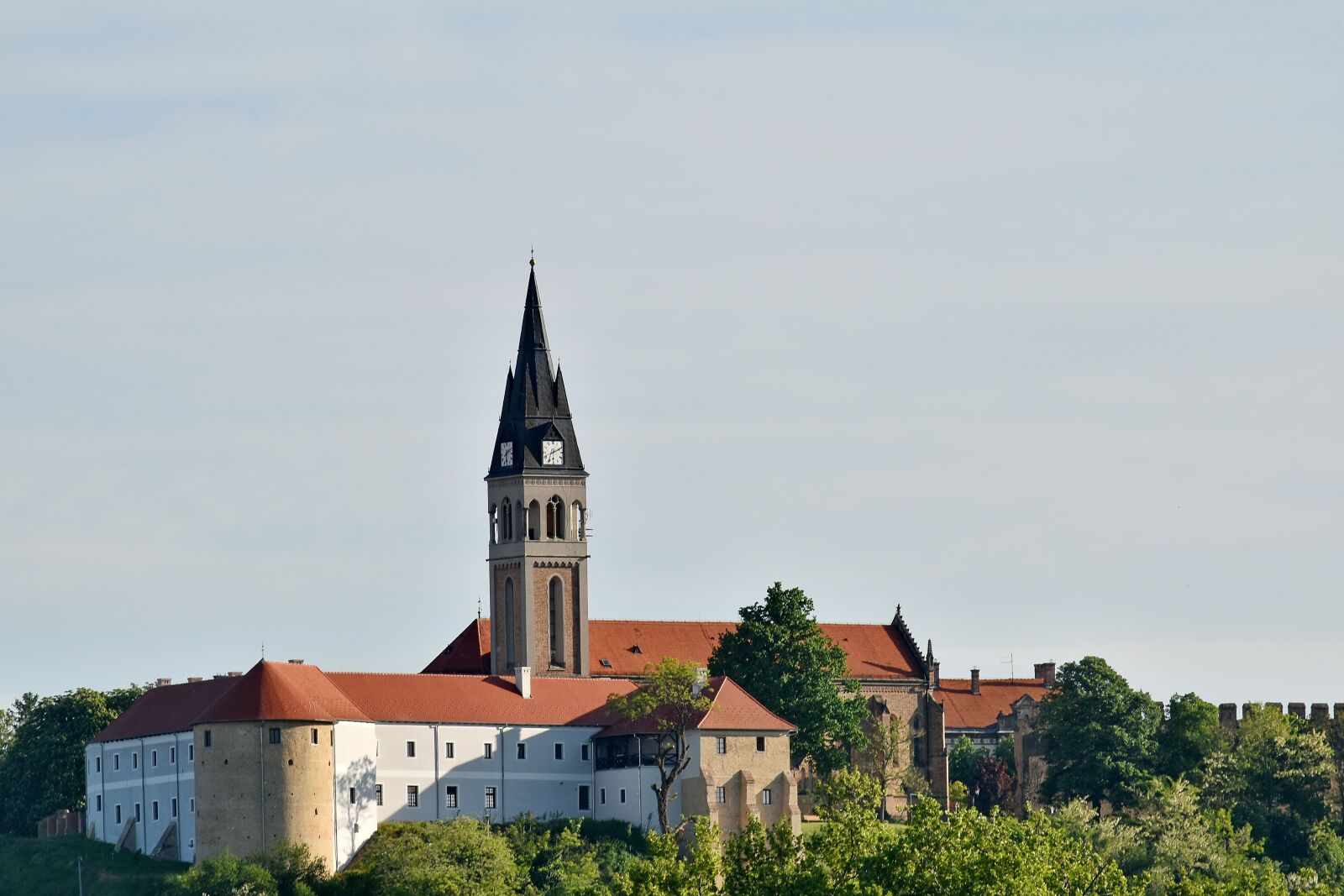 Nikon D5500 sample photo. Castle, church tower, croatia photography