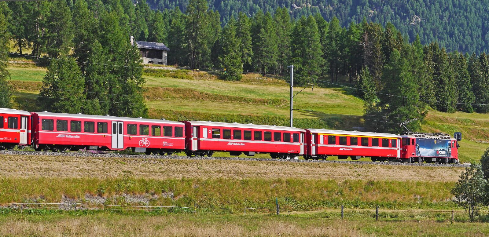 Panasonic Lumix DMC-GH3 sample photo. Rhaetian railways, engadin, summer photography