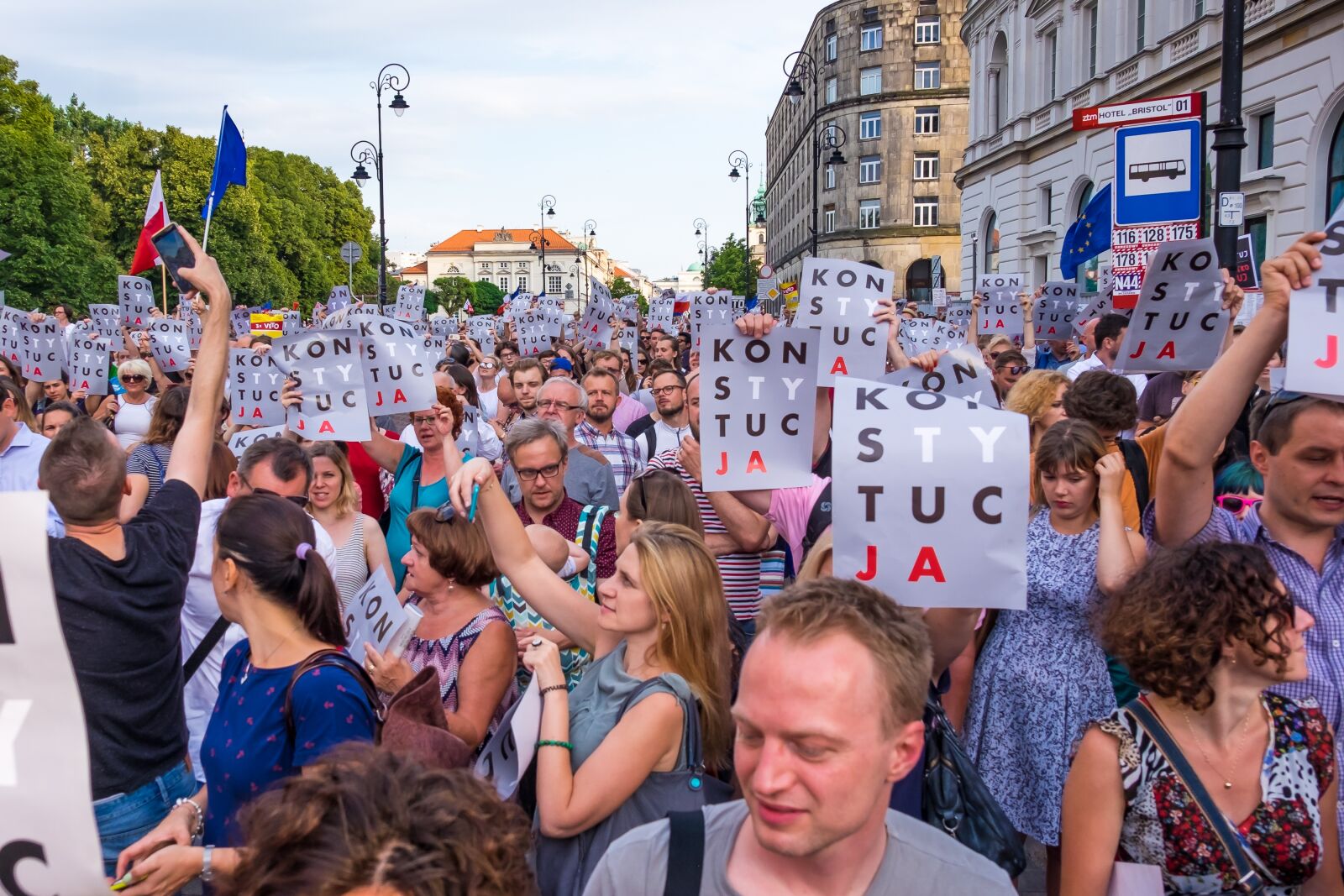 Fujifilm XF 18-135mm F3.5-5.6 R LM OIS WR sample photo. Poland, demonstration, protest photography