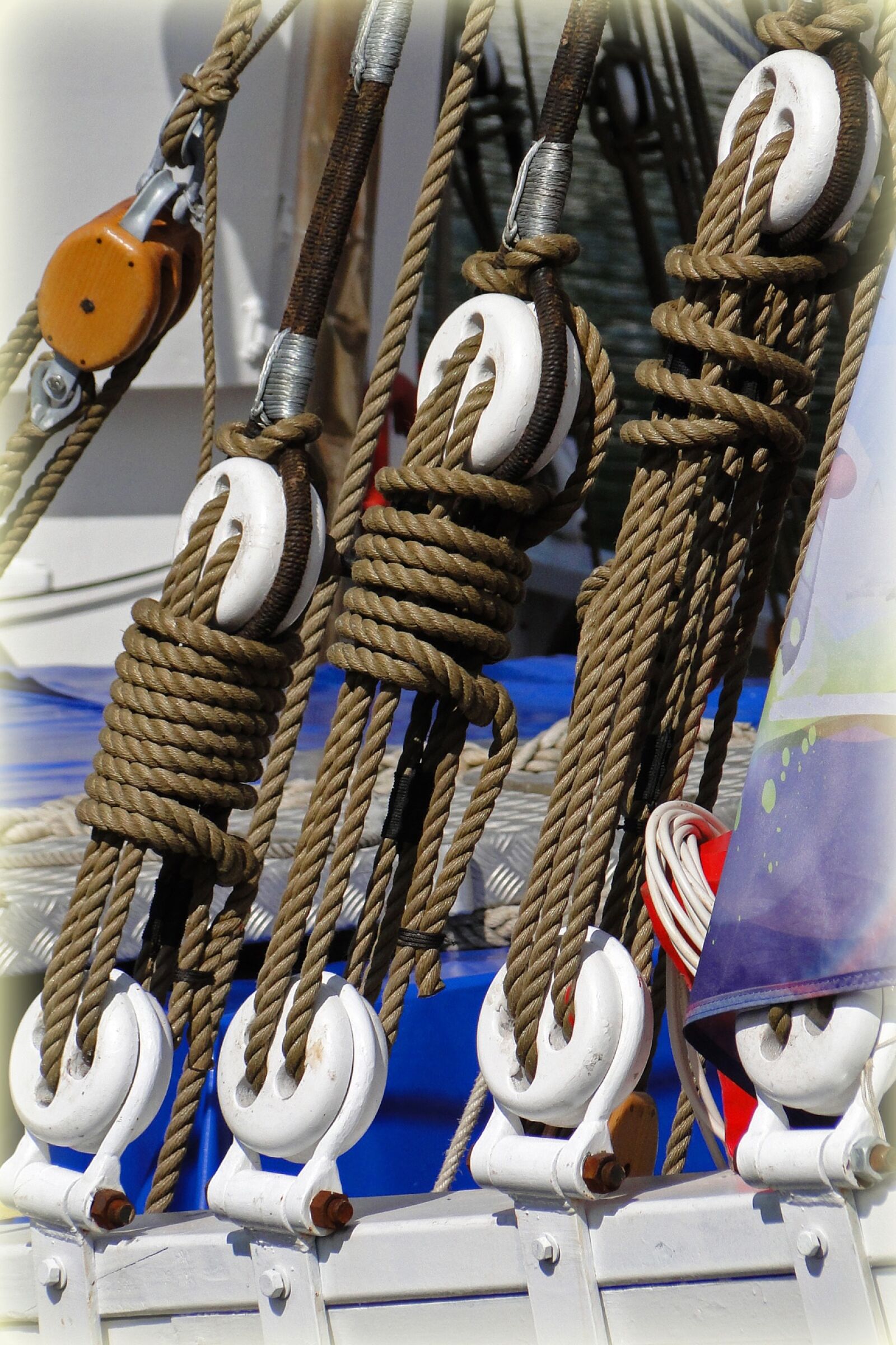 Sony Cyber-shot DSC-HX1 sample photo. Rope, sailboat, sea photography