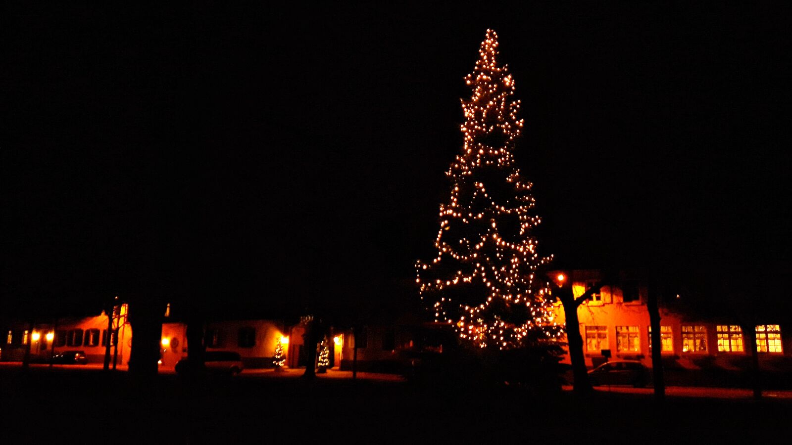 Samsung Galaxy A5(2016) sample photo. Illuminated, christmas, tree, at photography
