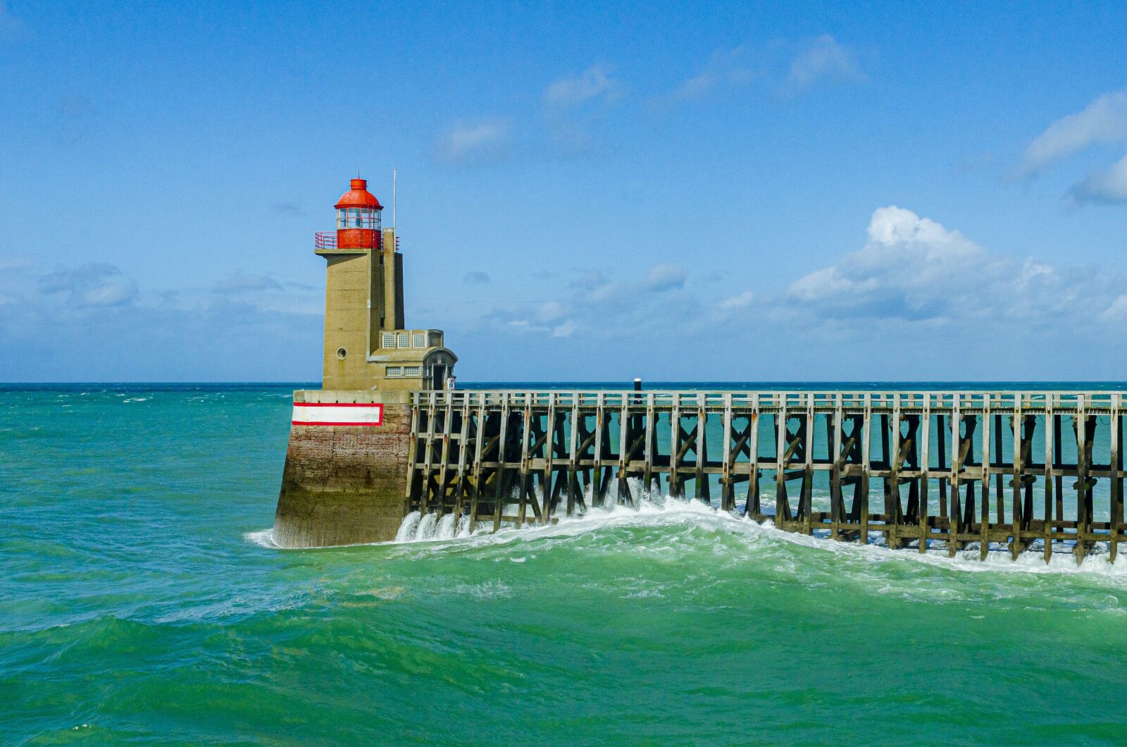 Nikon D7000 sample photo. Dam, lighthouse, landscape photography