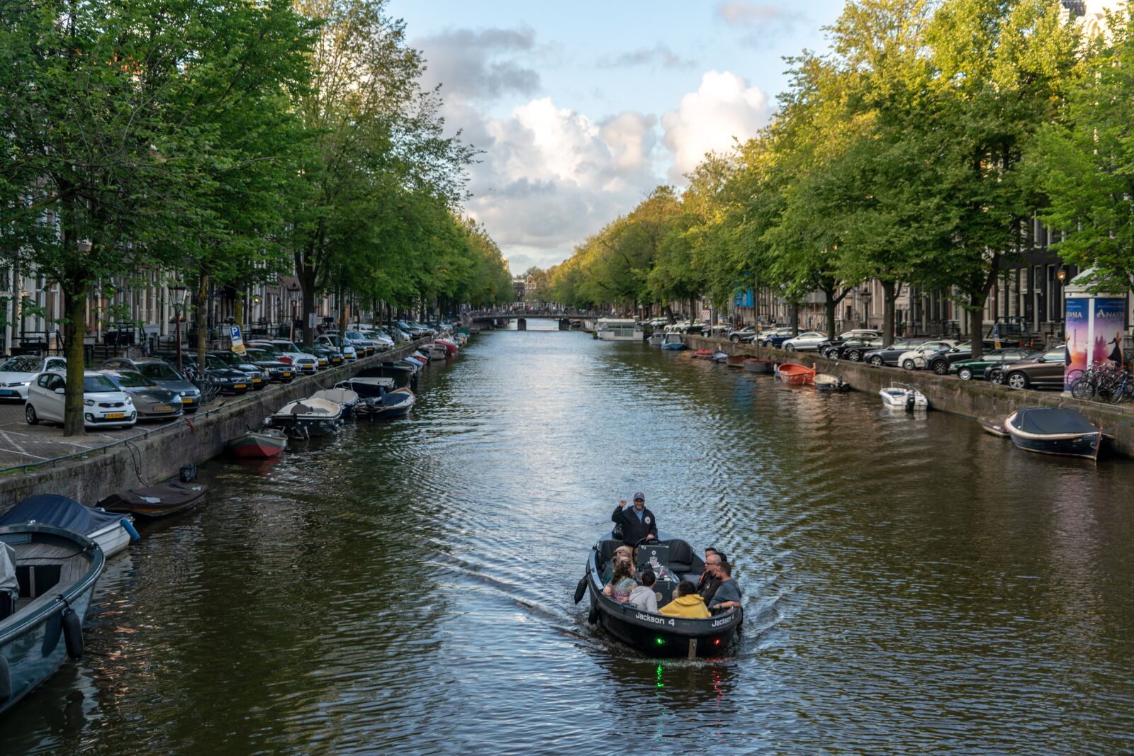 Sony a7R II + Sony FE 24-240mm F3.5-6.3 OSS sample photo. Amsterdam, canal, boat photography