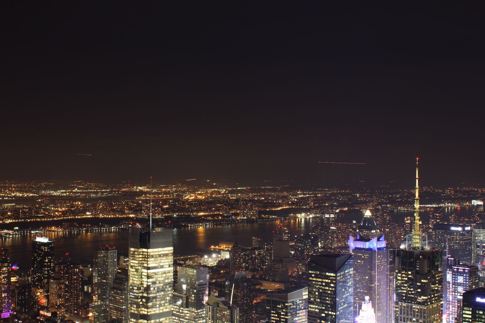 Canon EOS 60D + Canon EF 28mm F1.8 USM sample photo. New york, skyline, night photography