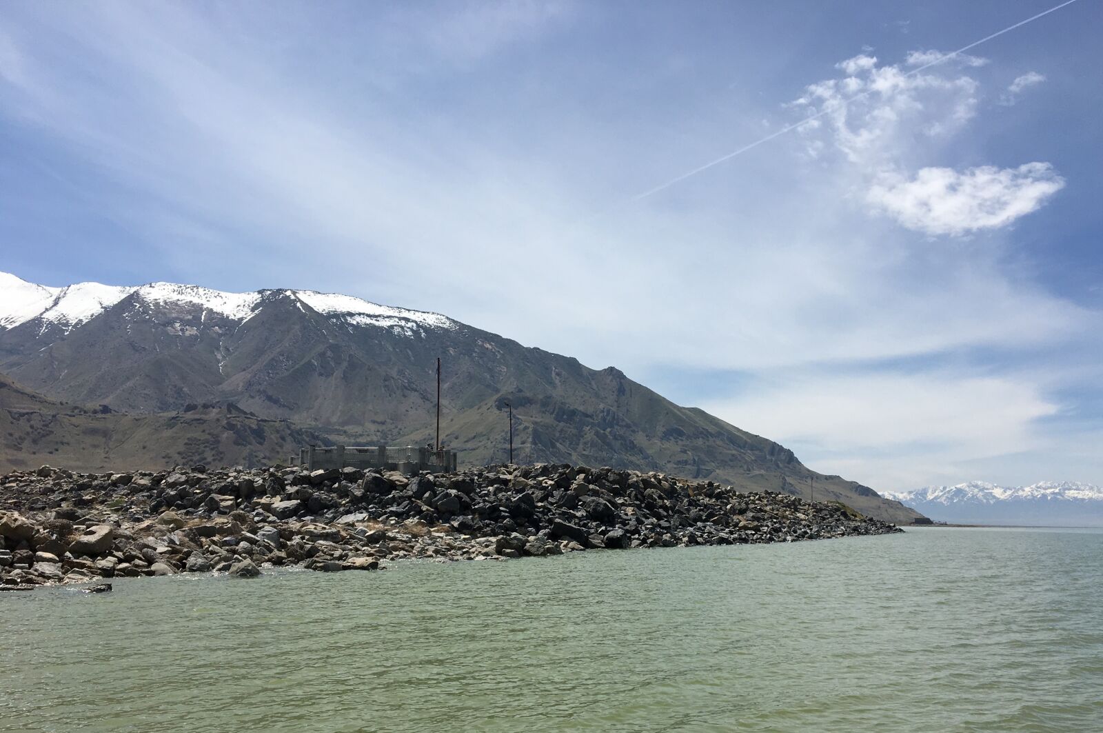Apple iPhone 6s sample photo. Great salt lake, mountain photography