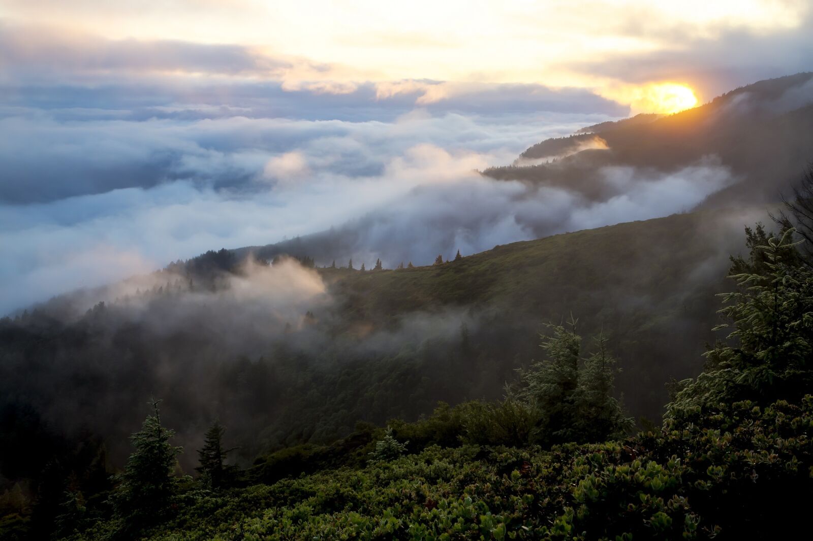 Canon EOS 5D Mark III sample photo. Mountains, landscape, mist photography