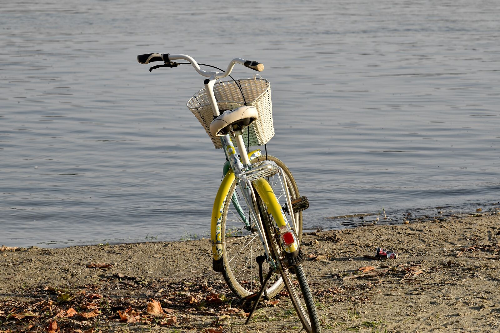 Nikon D5500 sample photo. Riverbank, bicycle, beach, bike photography