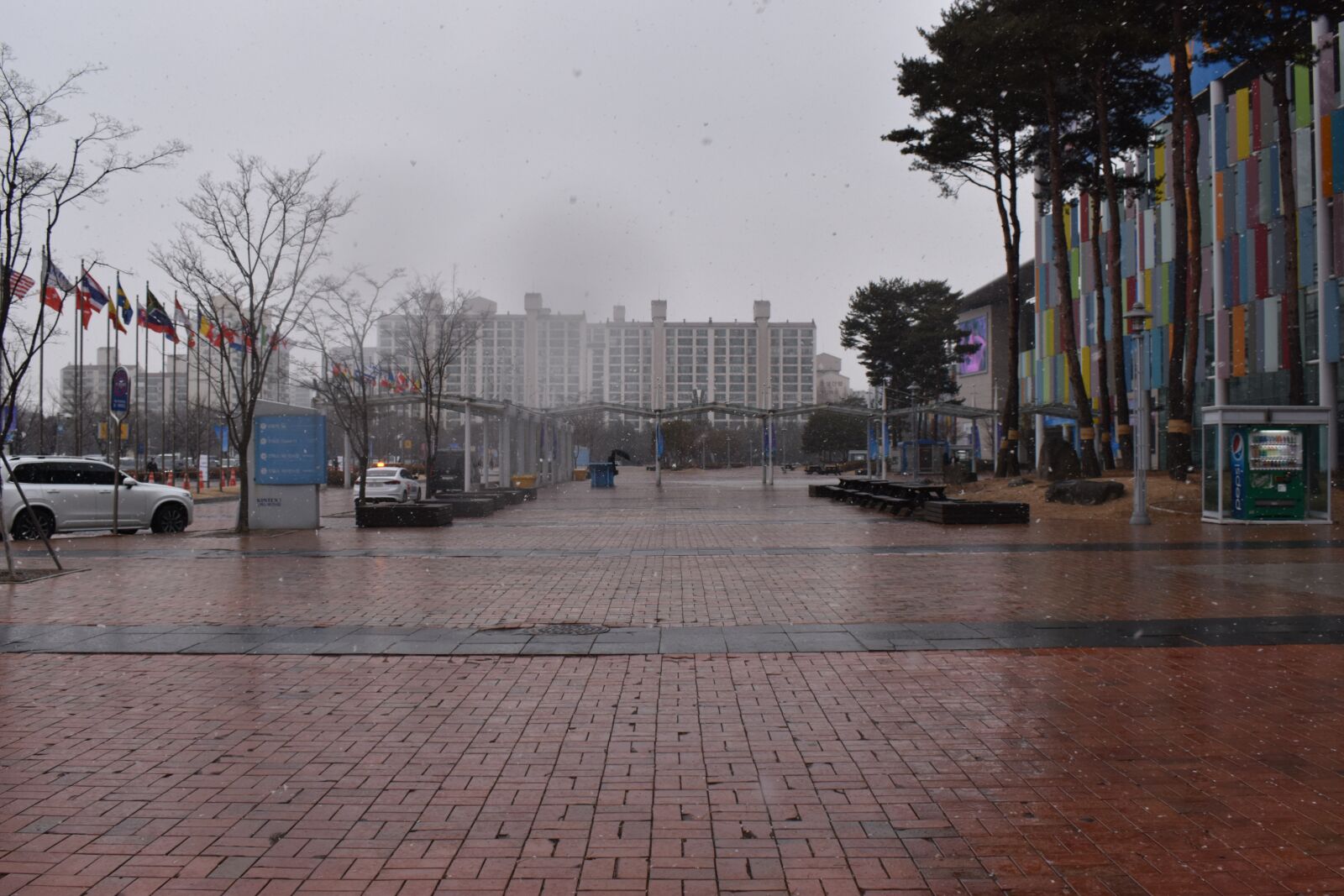Nikon D3500 sample photo. Rain, snow, seoul photography