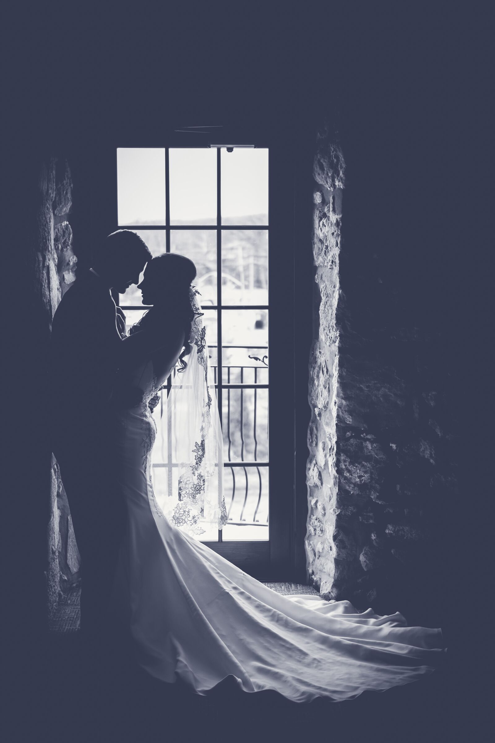 Canon EF 24-70mm F2.8L USM sample photo. Bride, couple, dark photography