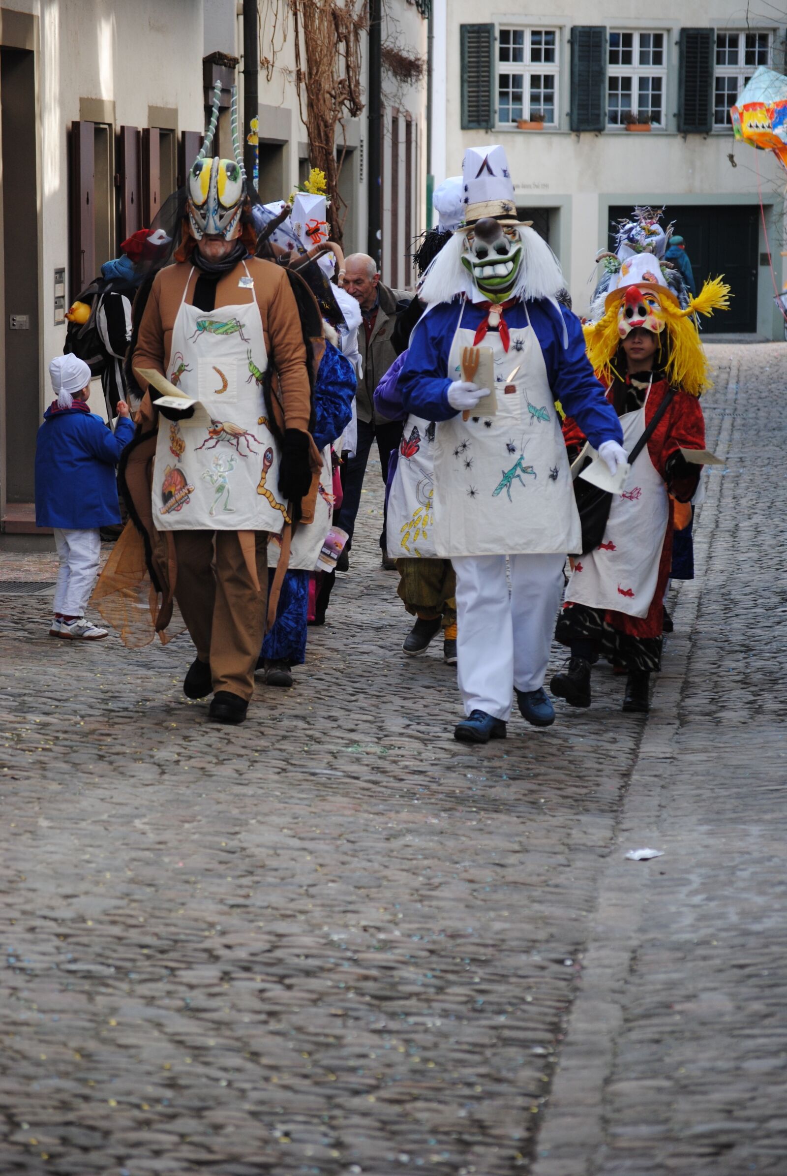 Nikon D3000 sample photo. Basler fasnacht, masks, costumes photography
