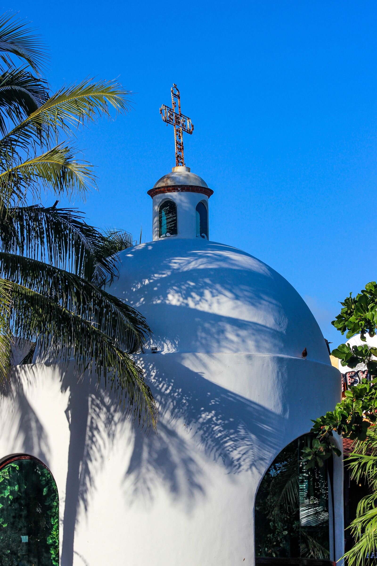 Canon EOS 600D (Rebel EOS T3i / EOS Kiss X5) sample photo. Church, palm, architecture photography